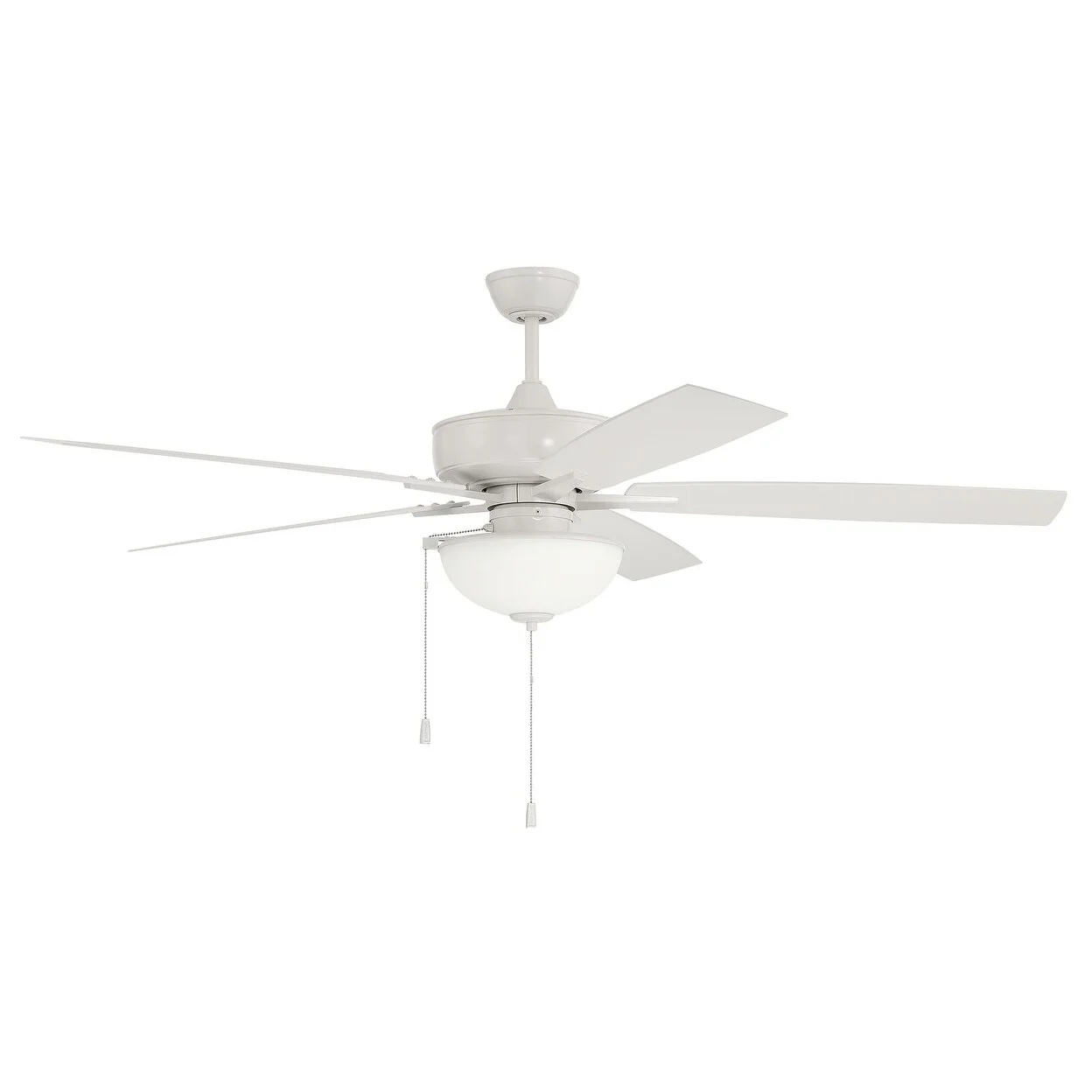 OS211PN5-Craftmade Lighting-Outdoor Super Pro - 5 Blade Ceiling Fan with Light Kit In Classic Style-60 Inche Wide-Painted Nickel Finish - Image 4