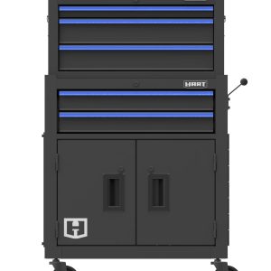 Hart 24-inch Steel Tool Chest Combo with Built-In Power Strip, 400 lb Capacity