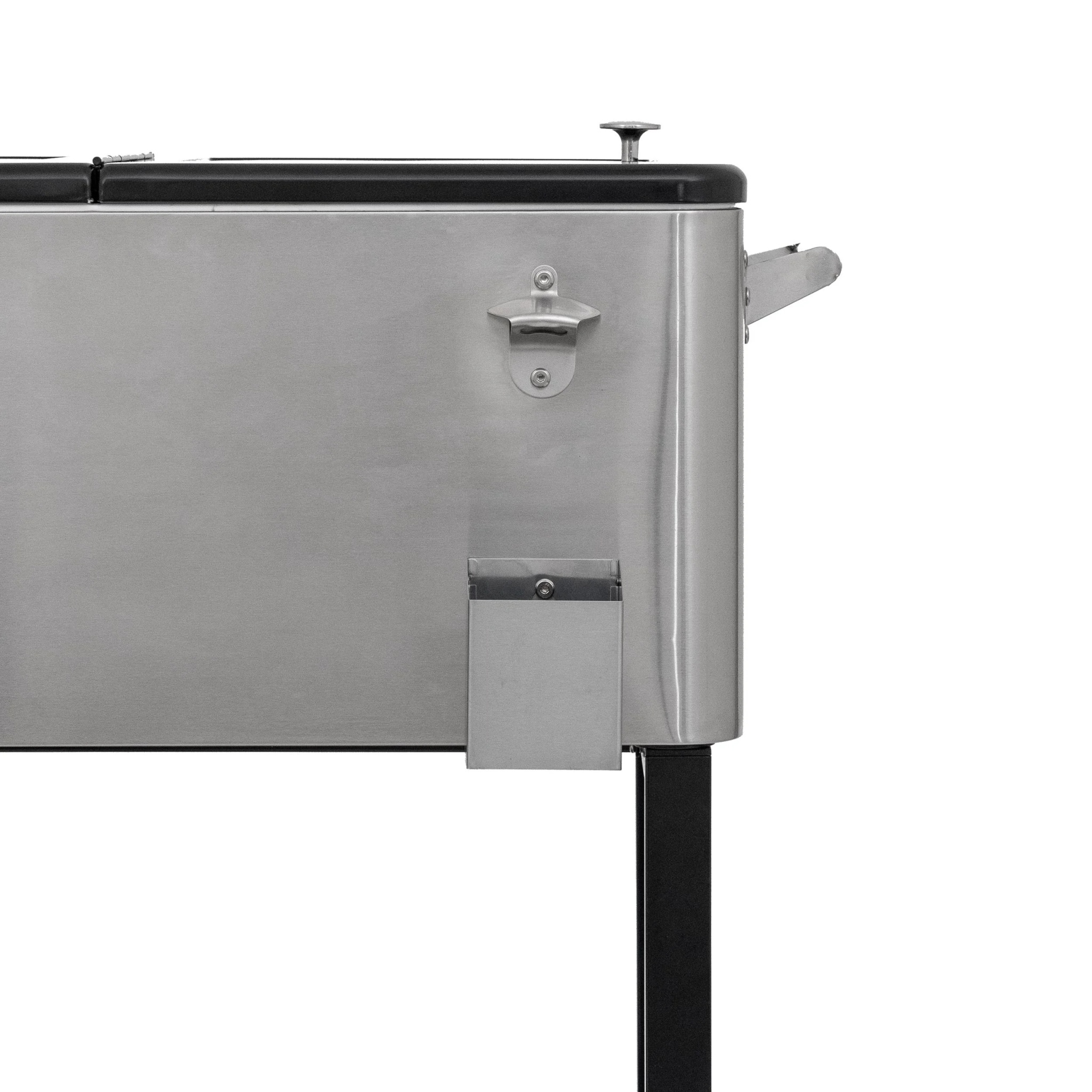 Permasteel 80-Qt Outdoor Steel Patio Cooler with Removable Basin, Rolling Cooler with Wheels, Teal Green - Image 32