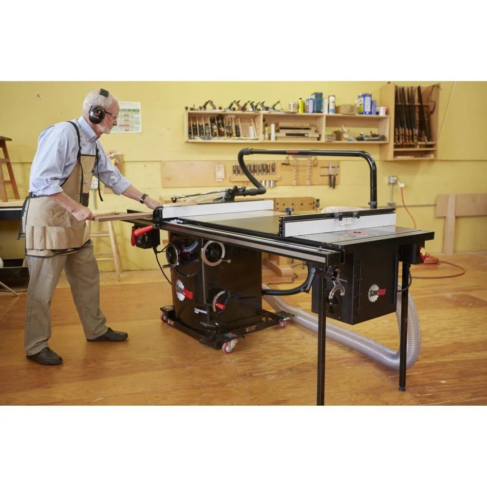 SawStop Pieces31230-TGP252 TSA-ODC 10 in T Glide Fence Professional Cabinet Power Saw - Image 2