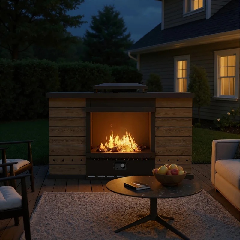 GAZEBETER Outdoor Gas Fireplace, 35" 50000 BTU Patio Gas Fire Pit Propane with Rain Cover, CSA Certified, Adjustable Flame for Deck, Backyard, Balcony - Image 35