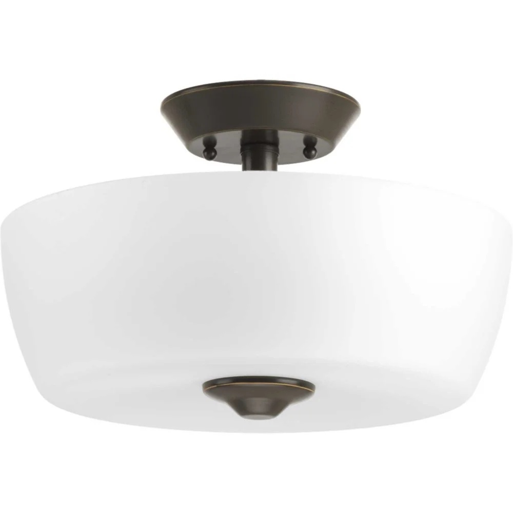 P350060-009-Progress Lighting-Leap - Close-to-Ceiling Light - 2 Light in Modern style - 14 Inches wide by 8.88 Inches high-Brushed Nickel Finish - Image 6