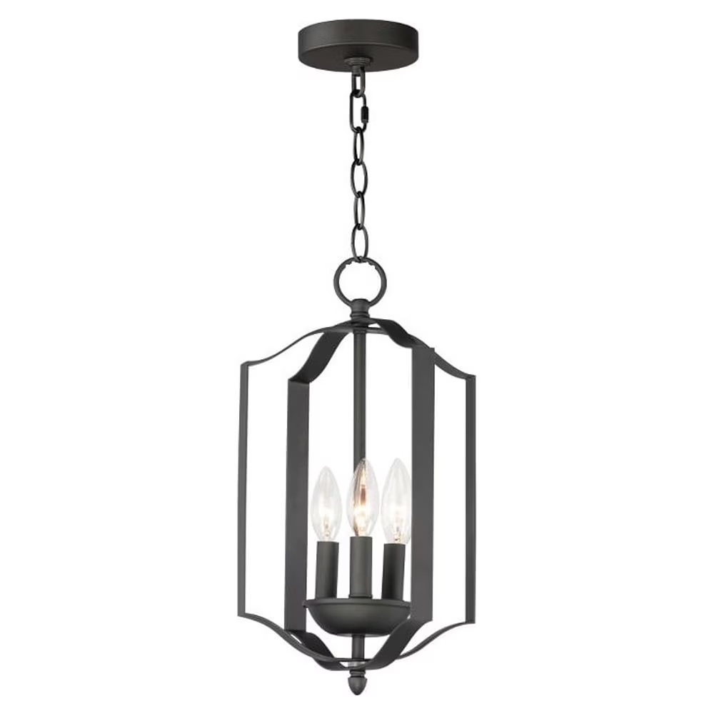 10035SN-Maxim Lighting-Provident-Three Light Pendant-10 Inches wide by 16 inches high-Satin Nickel Finish -Traditional Installation - Image 4