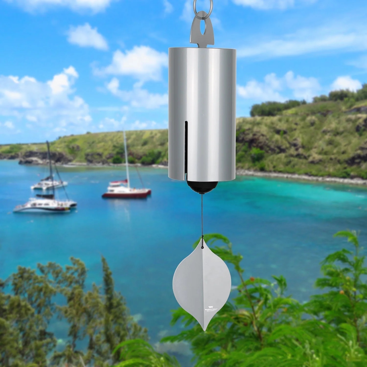 Woodstock Windchimes Heroic Windbell Harbor Gray, Wind Chimes For Outside, Wind Chimes For Garden, Patio, and Outdoor D-cor, 40"L - Image 3