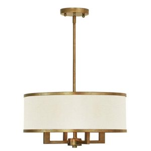 Livex Lighting Park Ridge Chandelier in Hand Painted Antique Gold Leaf
