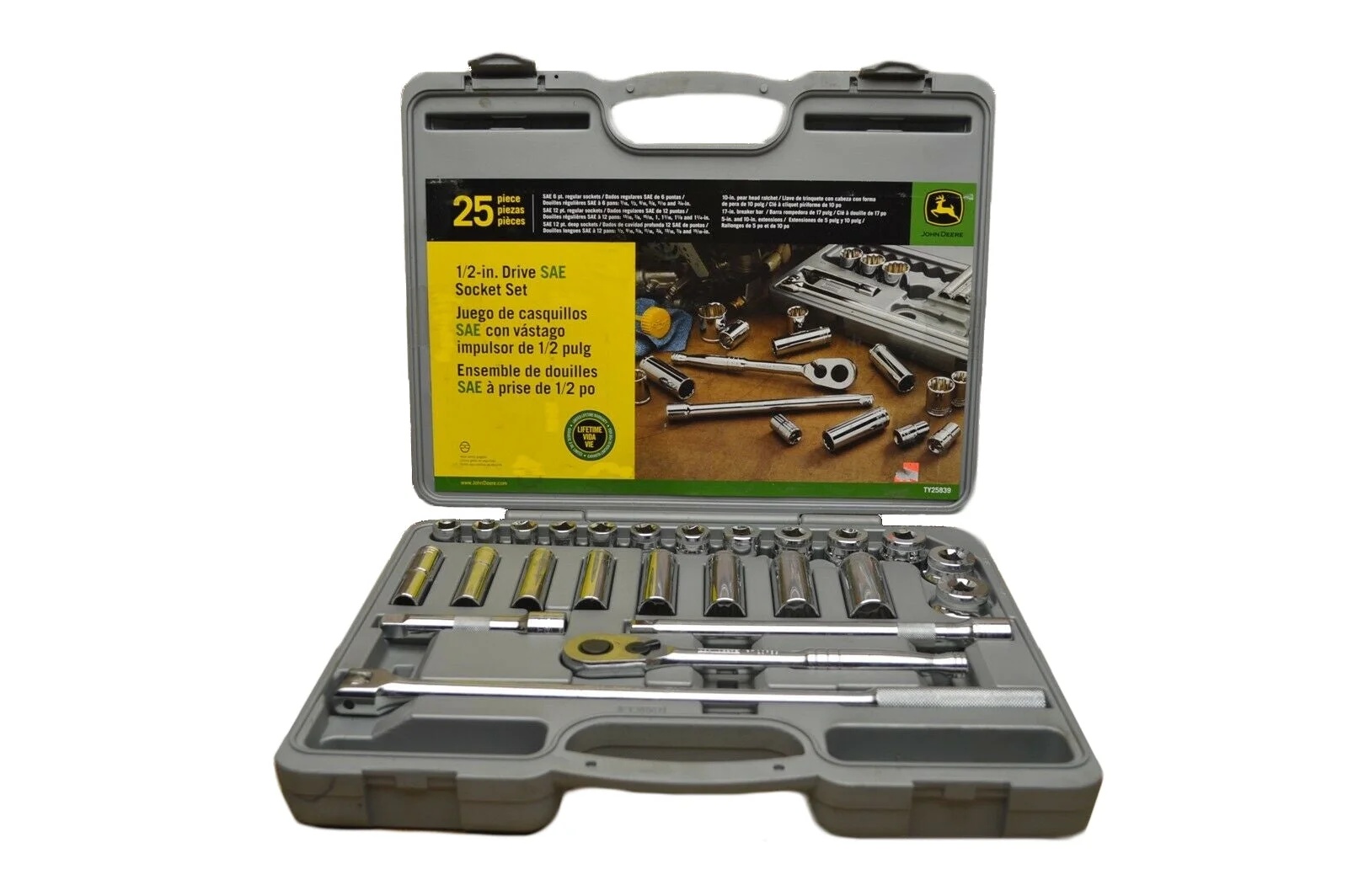 John Deere Ty25839, 1/2" Drive Sae Socket Wrenches & Sets, 25 Pieces - Image 2