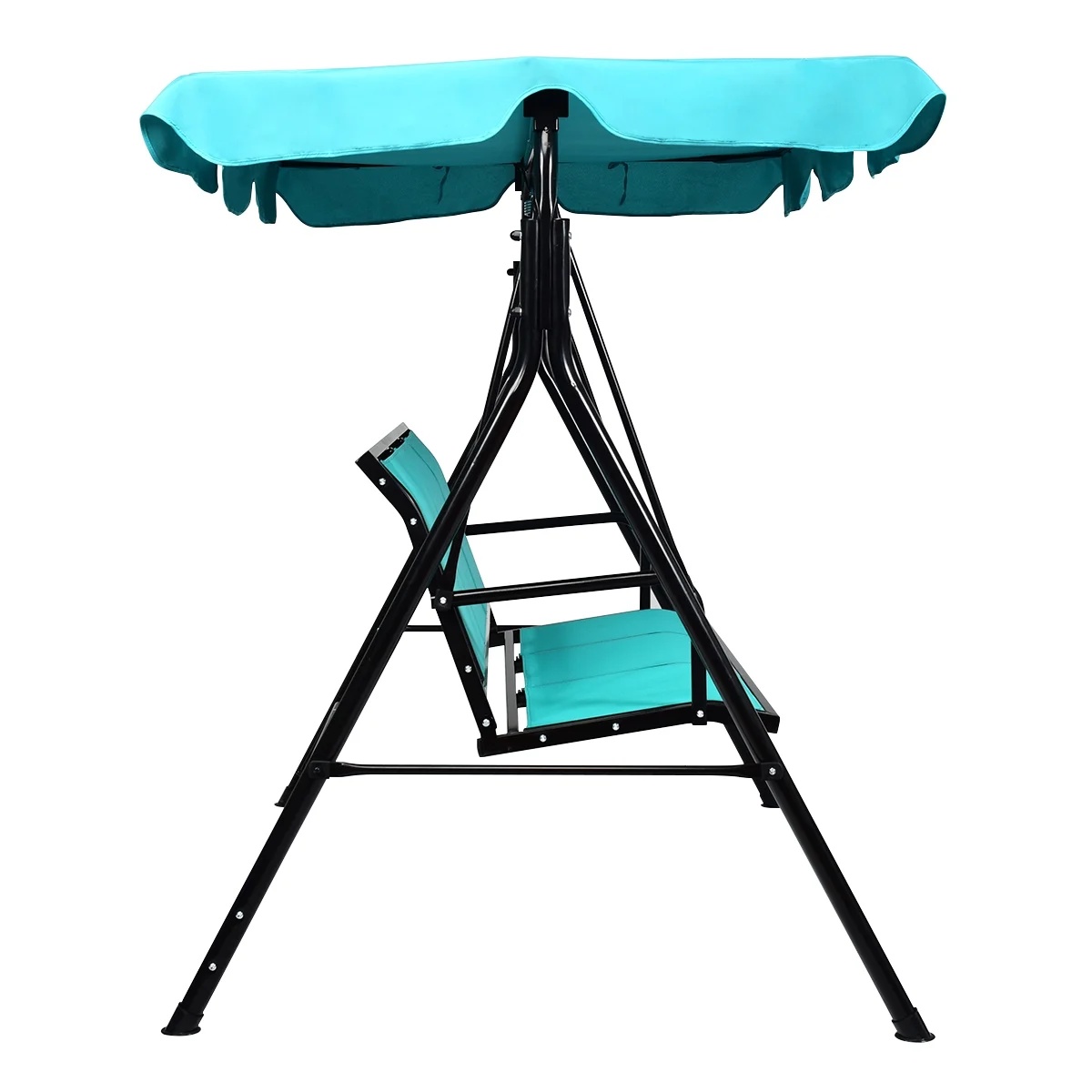 Costway 3 Person Patio Swing Canopy Yard Furniture - Image 11