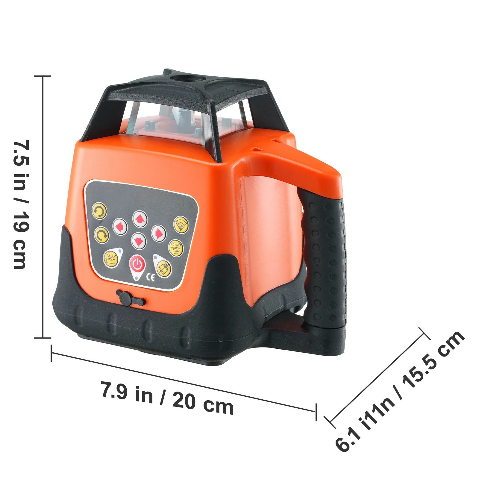 KFFKFF Laser Level, 1650ft Range, 360- Self-Leveling Red Cross Line, Adjustable 5 Speeds & 4 Scan Angles, IP66 Water-Resistant, Remote & Manual Modes, Includes Battery - Image 6