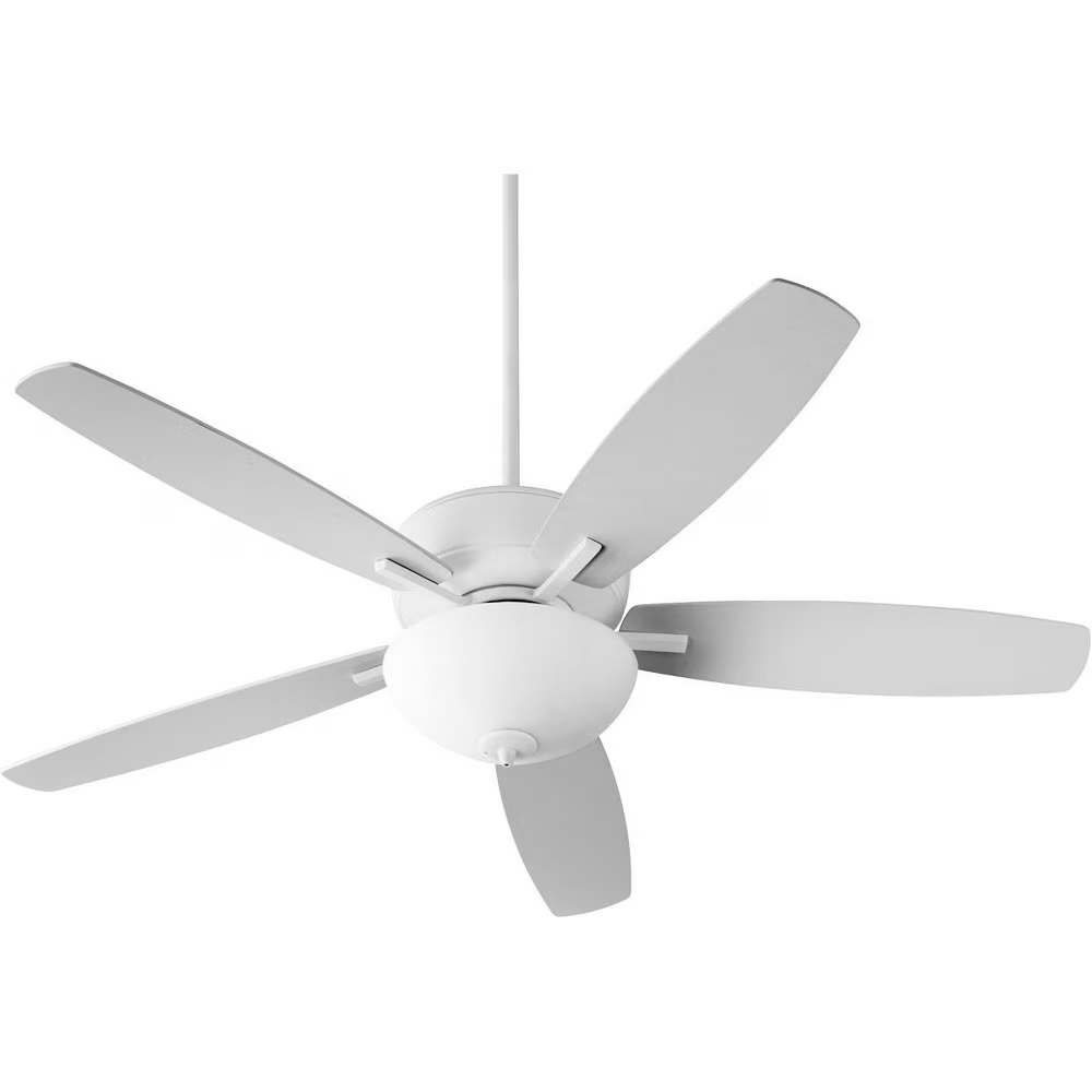 70525-80-Quorum Lighting-Breeze - 52 Inch 5 Blade Ceiling Fan with Bowl Light Kit-Aged Brass Finish-Dark Oak/Walnut Blade Color - Image 3