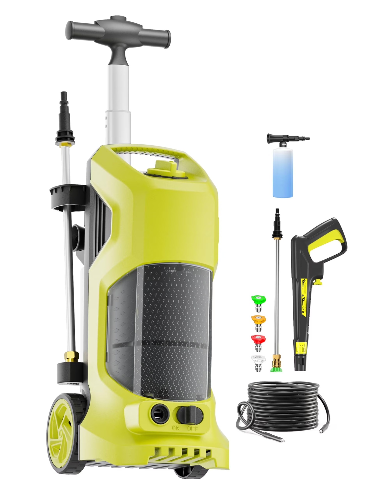 Electric Pressure Washer 5000PSI-Max 3.2GPM Electric Power Washer with Touch Screen 3 Levels of Adjustment Effortlessly Car Water Washer for Home Patio - Image 3