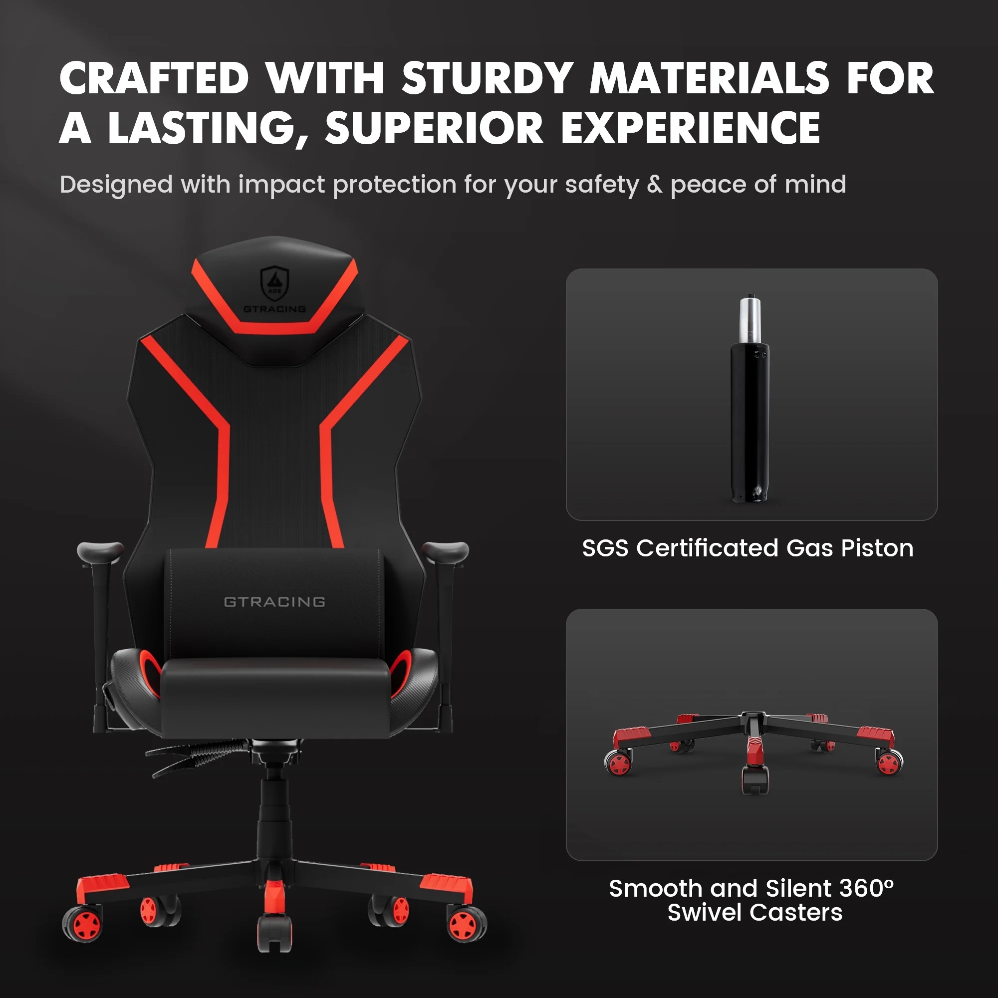 GTRACING LUFT-600 Gaming Chair with Bluetooth Speakers and LED Lighting, White - Image 19