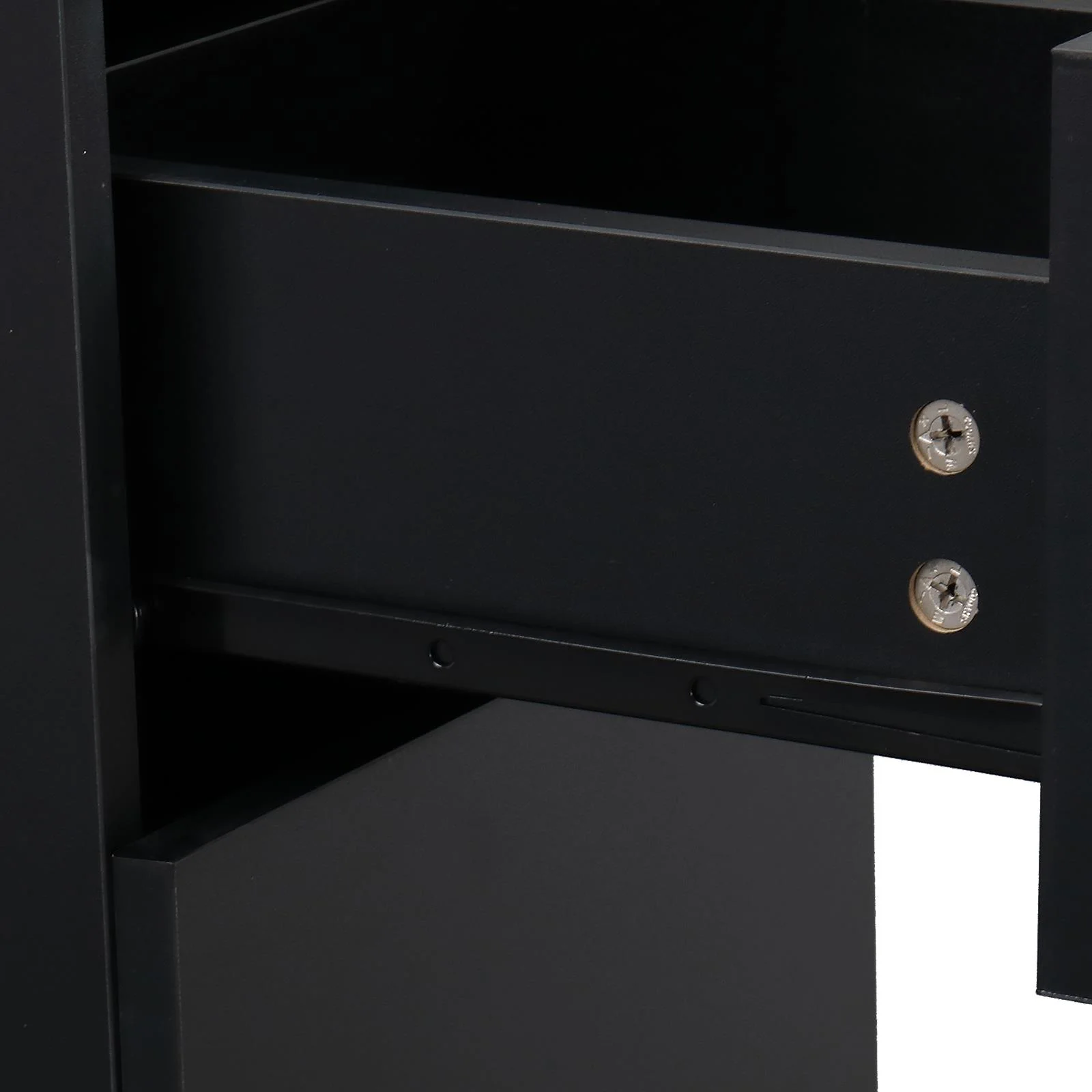 UBesGoo Barber Station Cabinet Wooden Hair Styling Storage Locker Beauty Salon Equipment, Black - Image 7