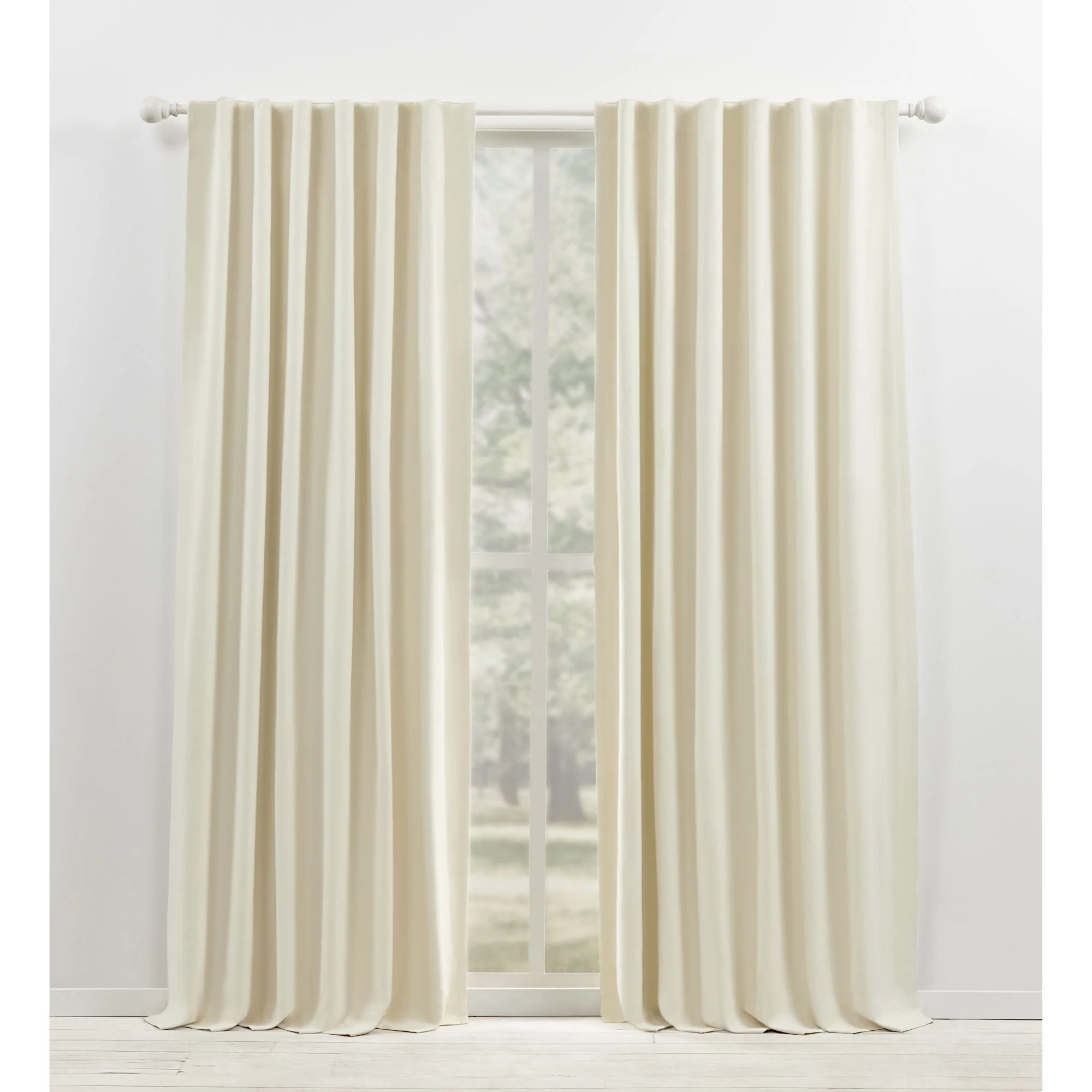 Blackout Single Curtain Panel, Back Tab and Rod Pocket Window Curtain - Image 20