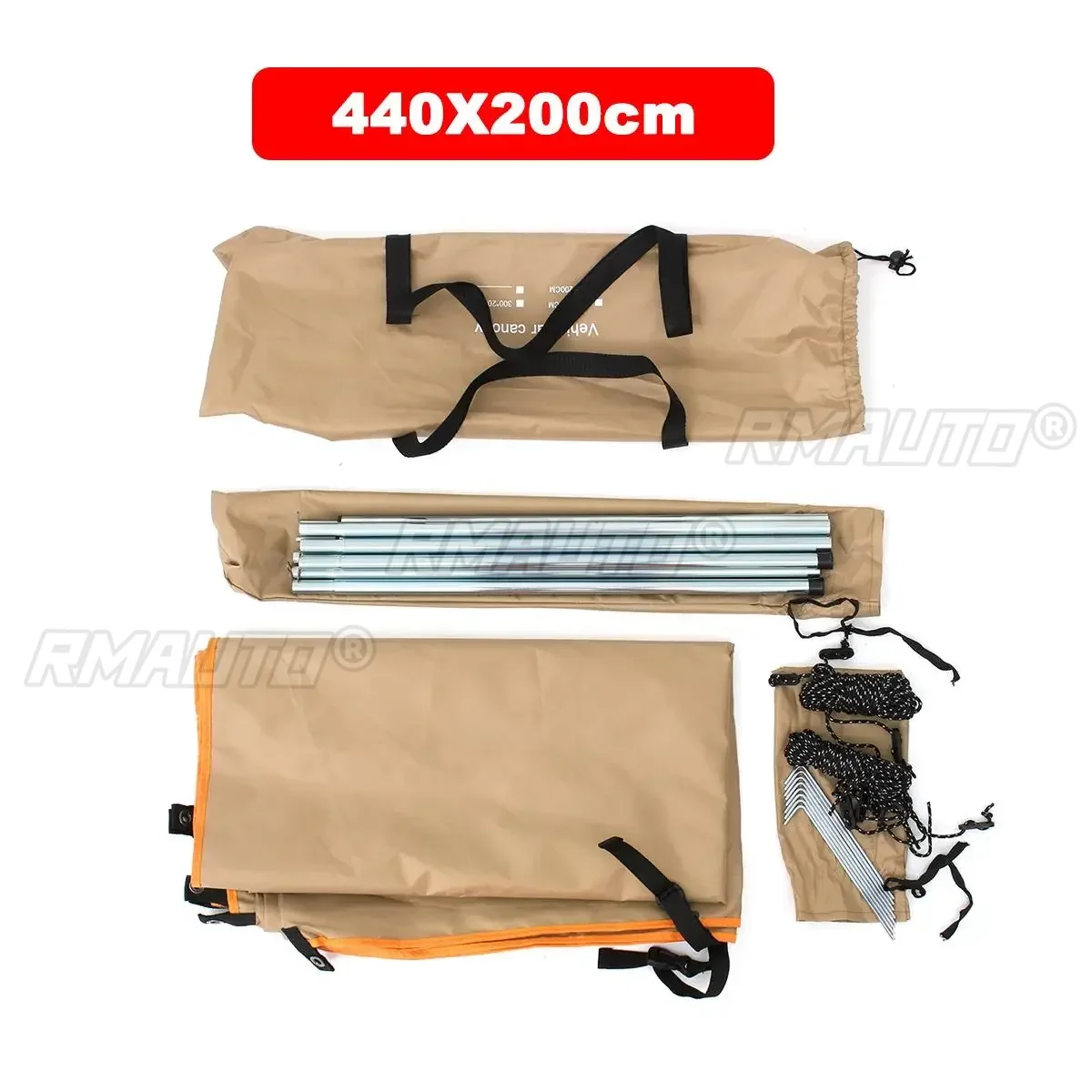 Portabl Car Side Awning Rooftop Tent Waterproof Side Tent Sun Shelter For Outdoor Camping Garden Patio Pool Exterior Part - Image 21