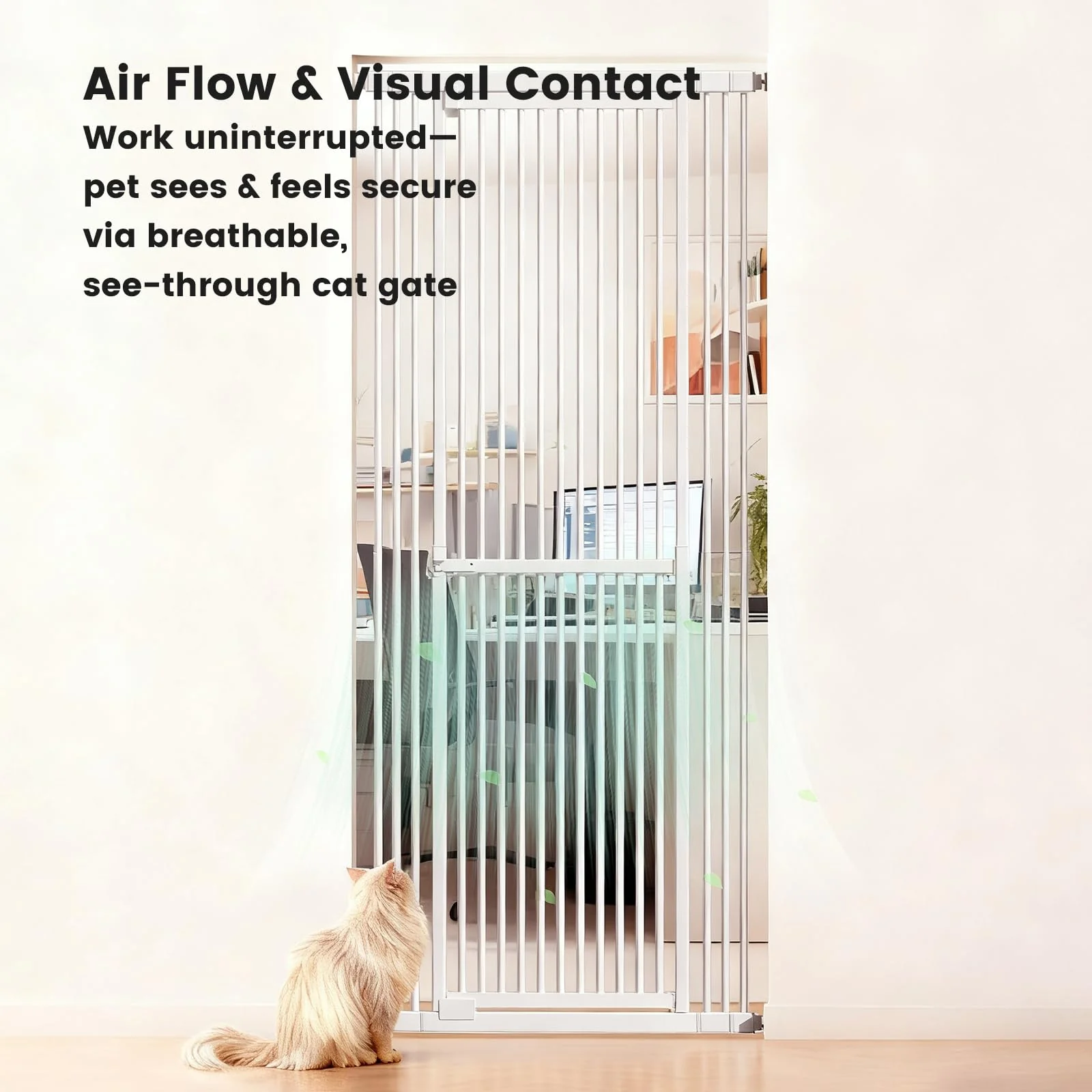 Extra Tall Cat Gate 51"-87", Wide Adjustable Pet Safety Gate for Doorways and Home - Image 8