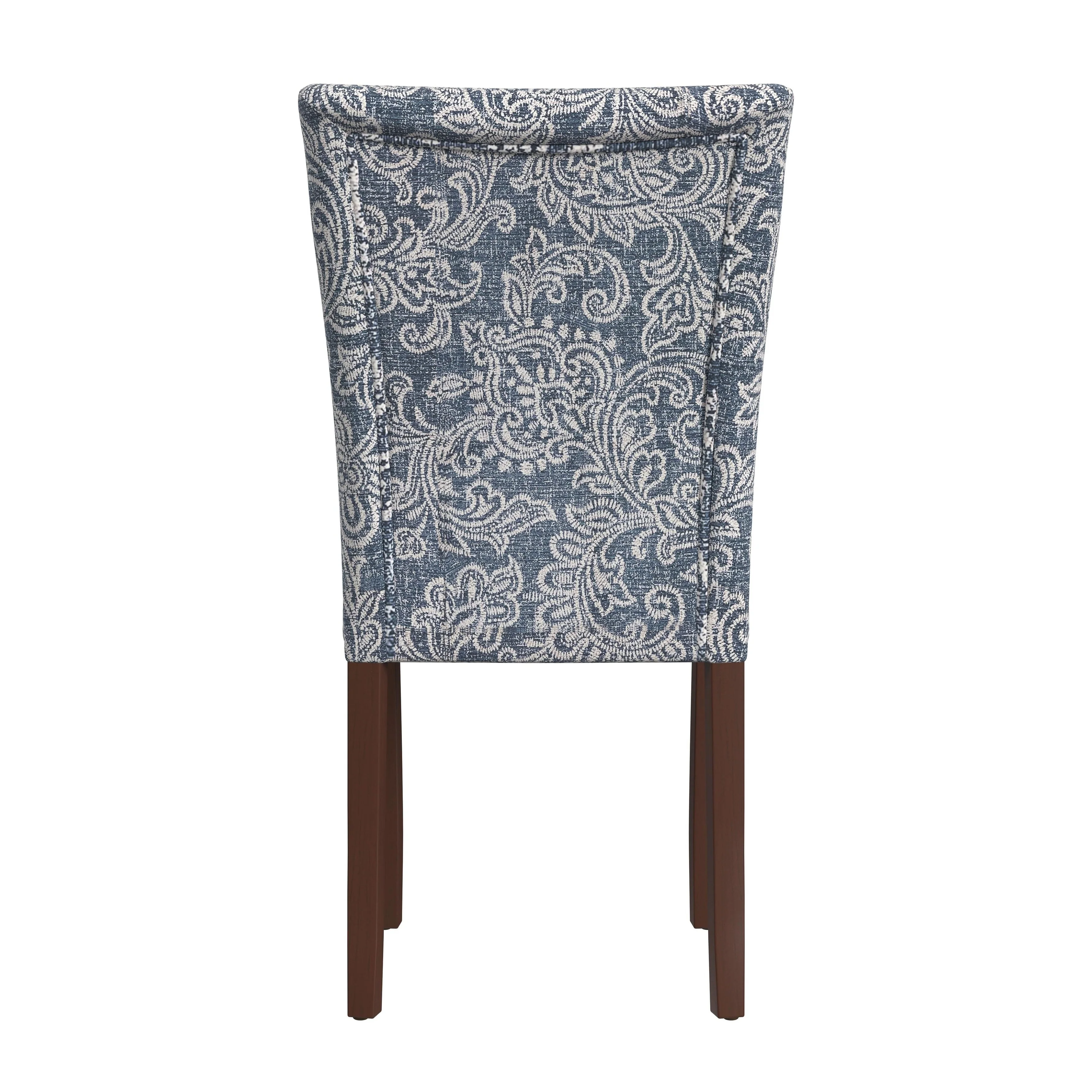 Set of 2 Upholstered Medallion Dining Chairs, Comfortable Parsons Style Chairs for Kitchen and Dining Room - Image 44