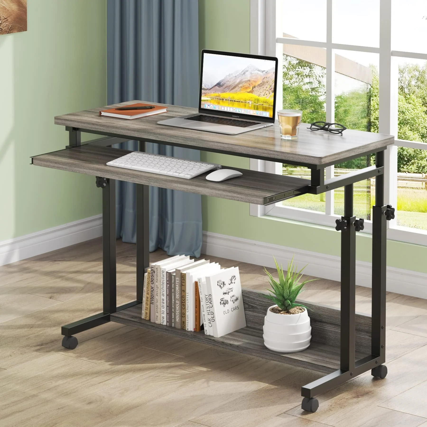 Height Adjustable Laptop Desk, Portable Sofa and Bed Table for Work and Study - Image 18