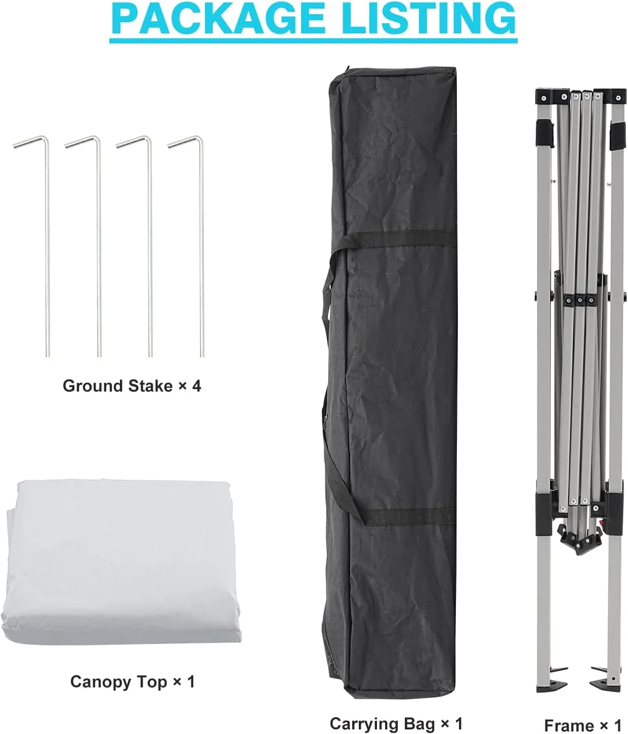 Canopy Tent, 10X10 FT Pop Up Canopy Outdoor Instant Tent Slant Legs with Carrying Bag, Portable Gazebo Shelter for Patio Deck Garden and Beach - 8X8 FT Canopy Cover (Dark Blue) - Image 26