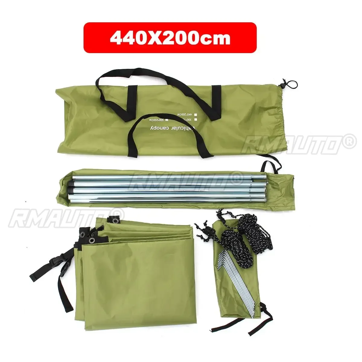 Portabl Car Side Awning Rooftop Tent Waterproof Side Tent Sun Shelter For Outdoor Camping Garden Patio Pool Exterior Part - Image 14