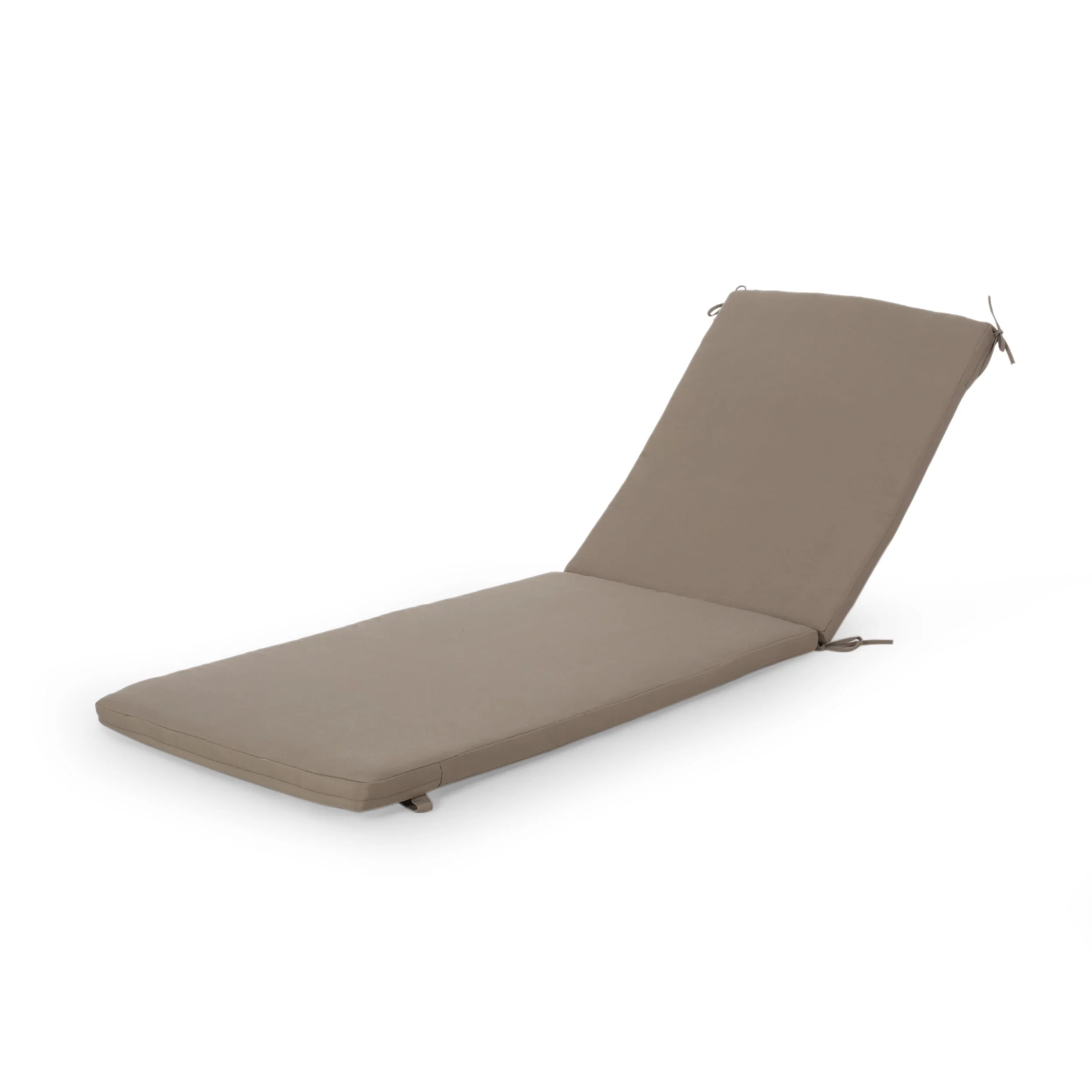 Christopher Knight Home Cape Coral Outdoor Water Resistant Fabric Lounge Cushion by Khaki - Image 3