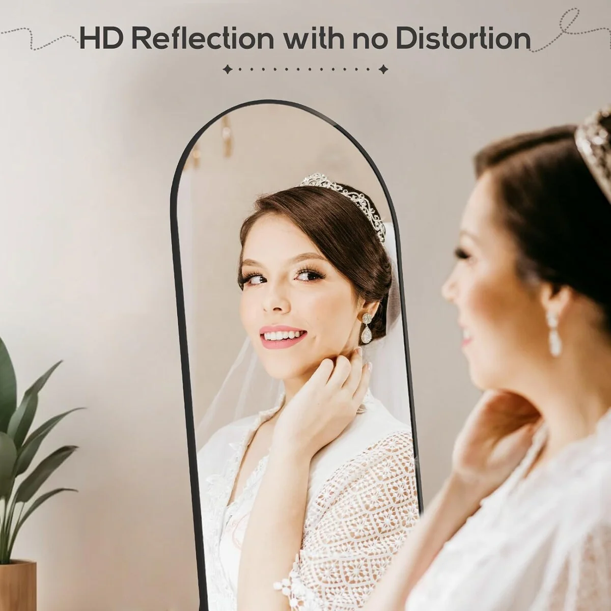 Full Length Mirror with Stand, Aluminum Alloy Frame Full Body Floor Mirror for Bedroom and Cloakroom - Image 19