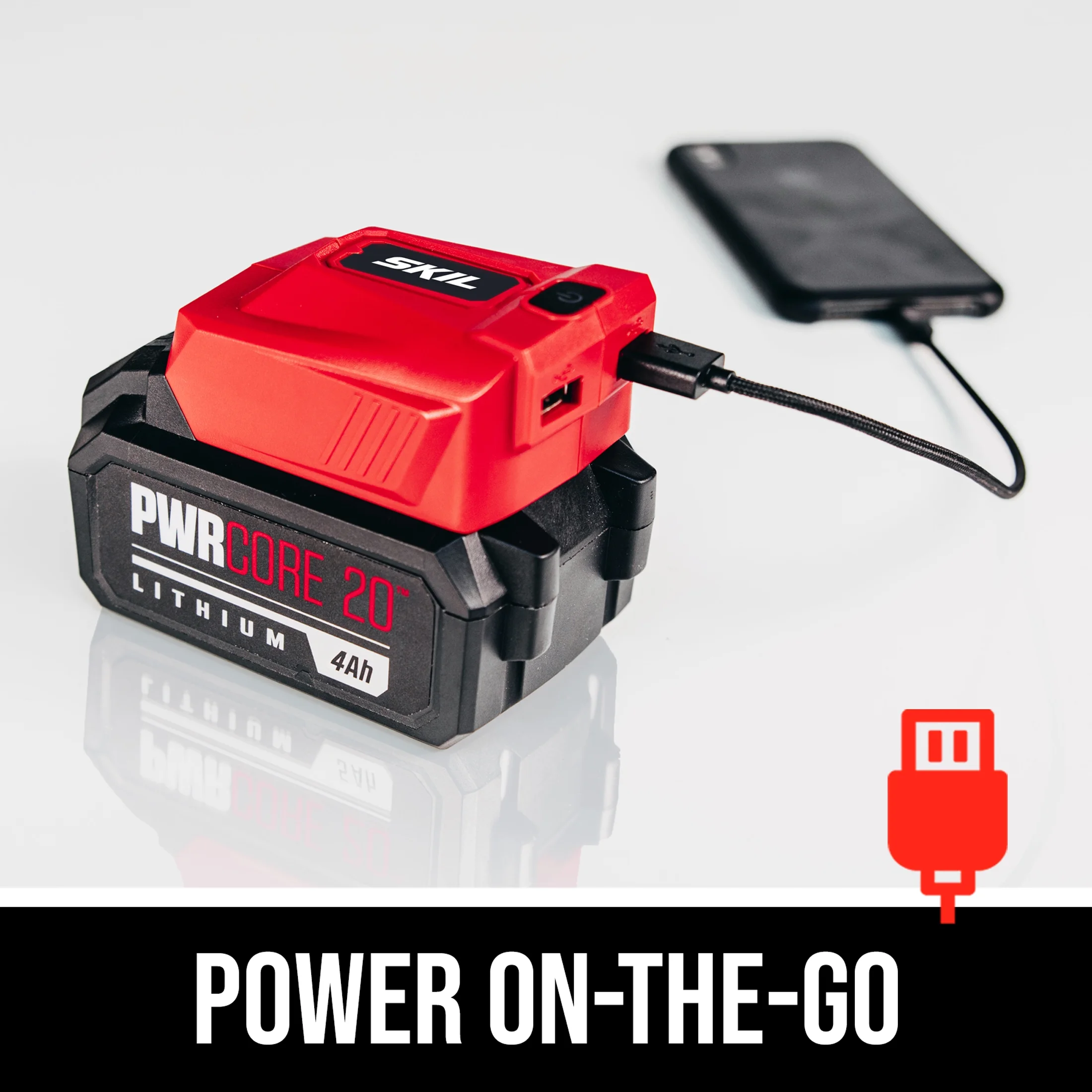 SKIL PWR CORE 20? Brushless 20-Volt 6-1/2'' Circular saw Kit with with 4.0 Ah Lithium Battery and PWR JUMP? Charger - Image 4