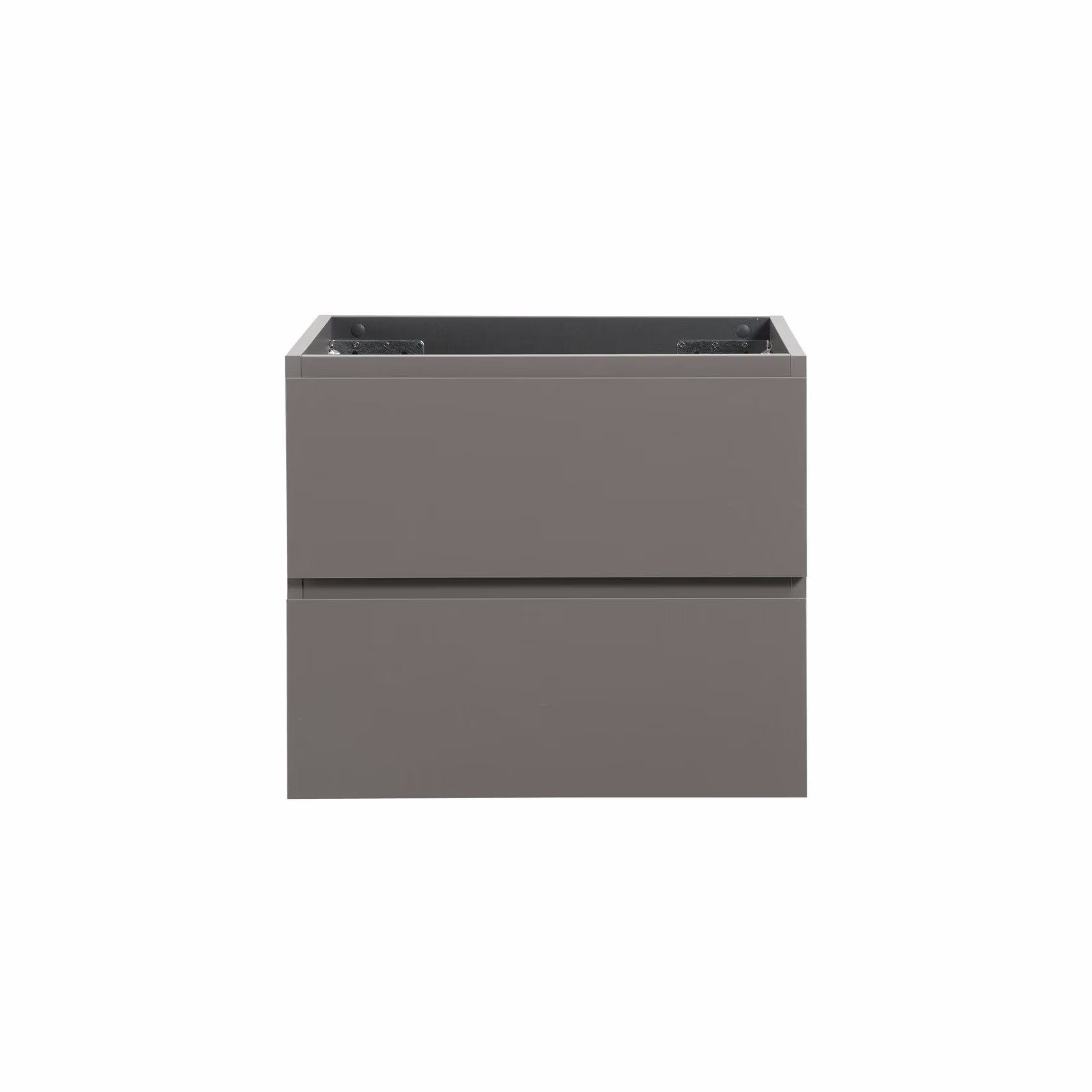 Wall Mount Bathroom Cabinet Without Basin, Gray Two-Drawer Storage Unit with Pre-Assembled Design for Space-Saving Modern Bathrooms - Image 9
