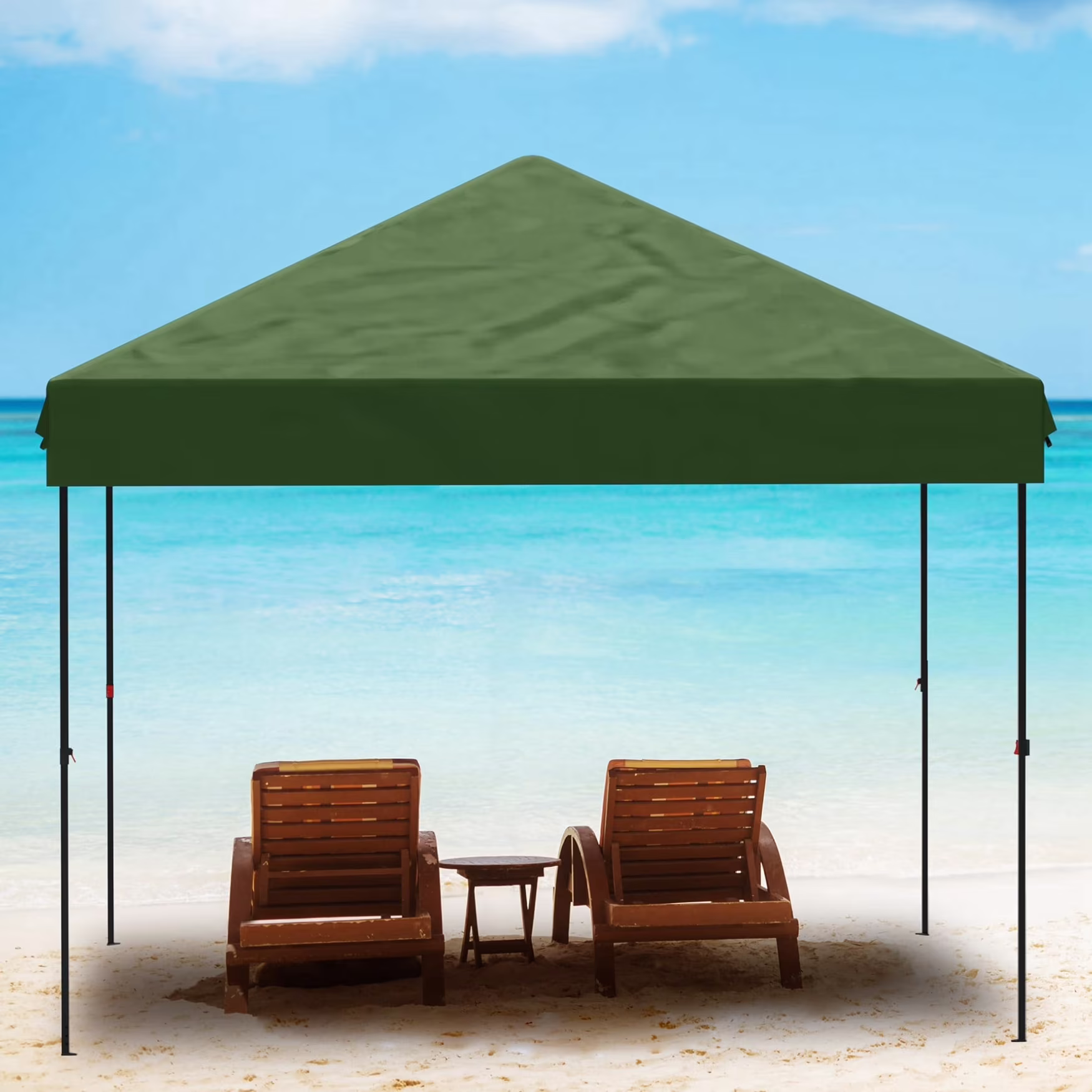 Arigeas Pop Up Canopy Tent 10'x10' with Adjustable Height, Easy Outdoor Sun Shade Shelter for Party, Event, Patio