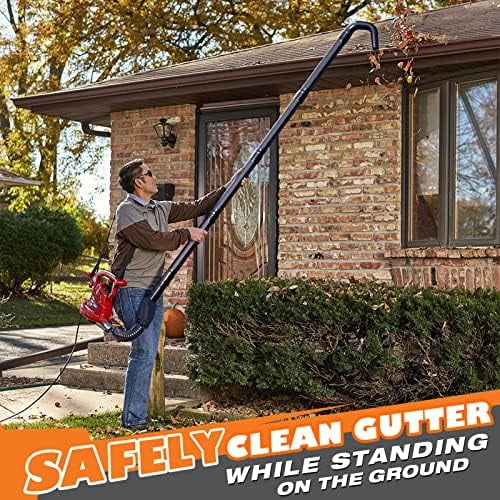 Universal Leaf Blower Gutter Cleaning Attachment, Gutter Cleaning Kit for Leaf Blowers Clean Gutters from The Ground Leaf Remover - Image 3