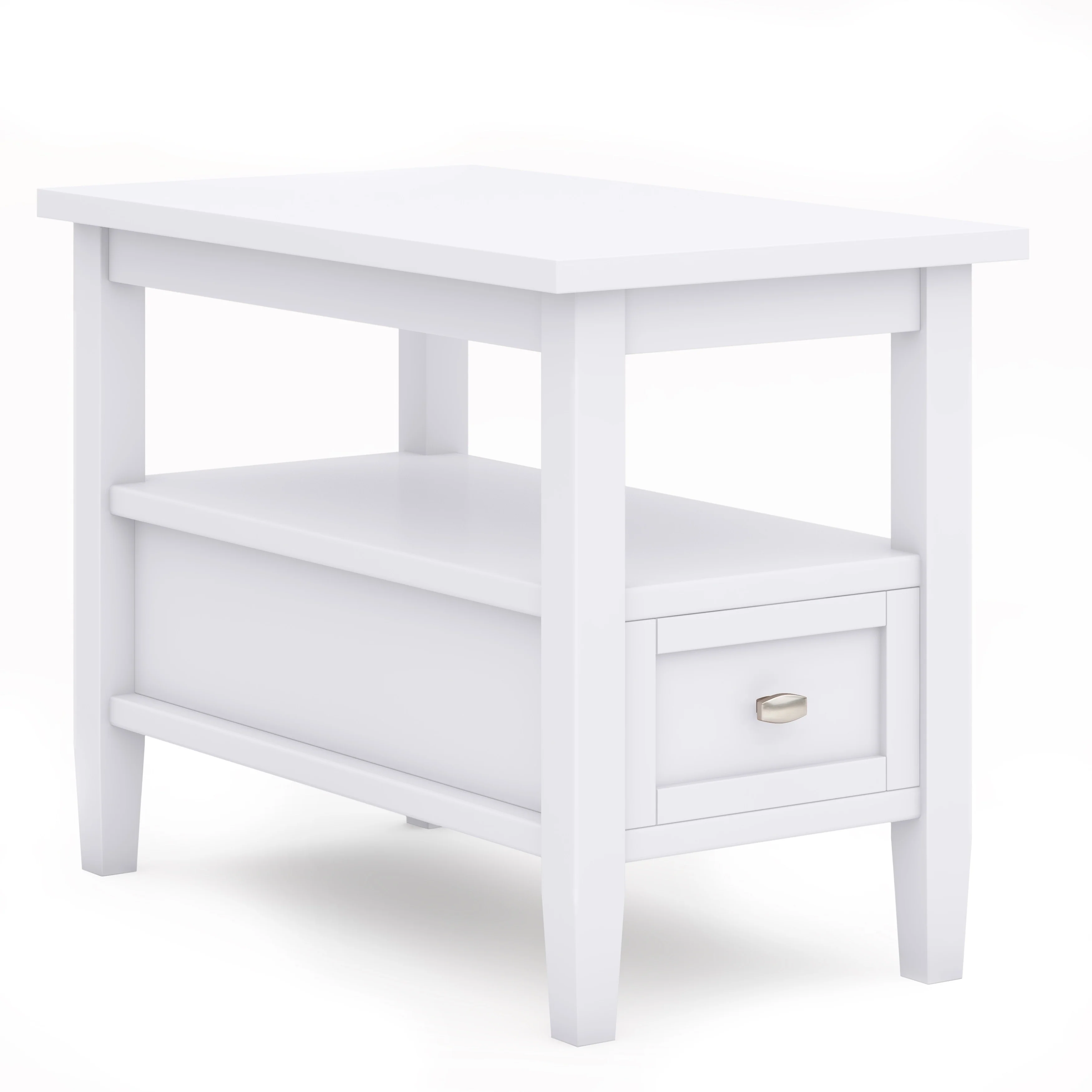 14" Wide Solid Wood Narrow Side Table, Rectangle Transitional Style Accent Table - Image 18