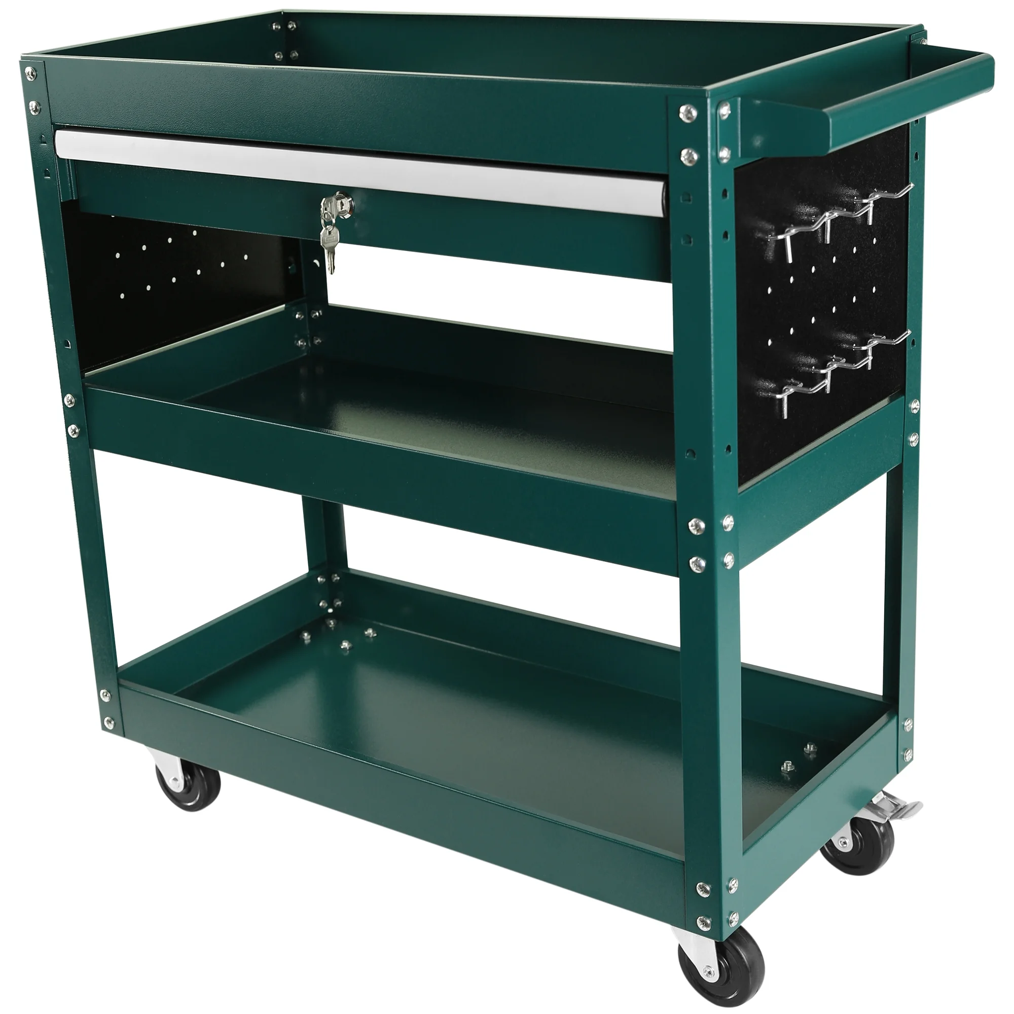DUOSONG 5-Drawer Rolling Tool Chest, High Capacity Tool Storage Cabinet W/Lockable Wheels, Adjustable Shelf & Anti-Slip Liner, Detachable Tool Box Organizer, Rolling Tool Cabinet Blue Steel Tools & - Image 28