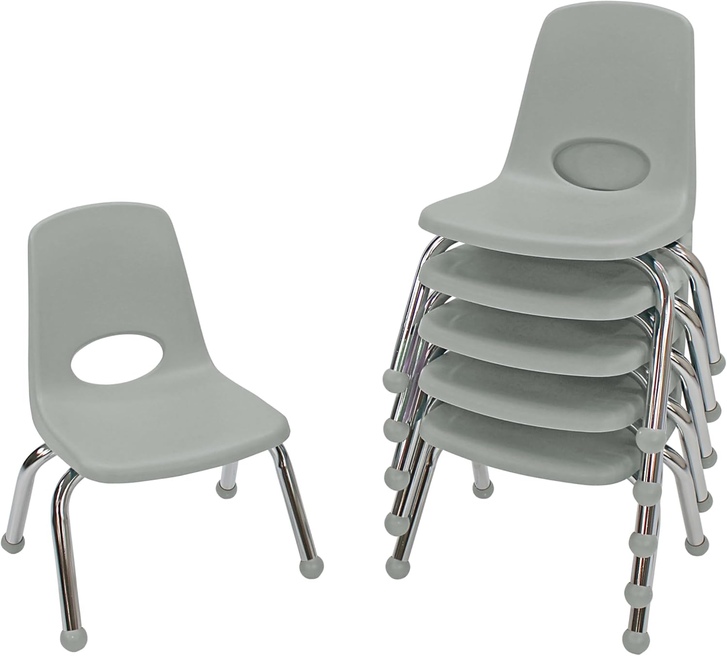 10" School Stack Chair with Swivel Glides, Purple, 6-Pack - Image 63