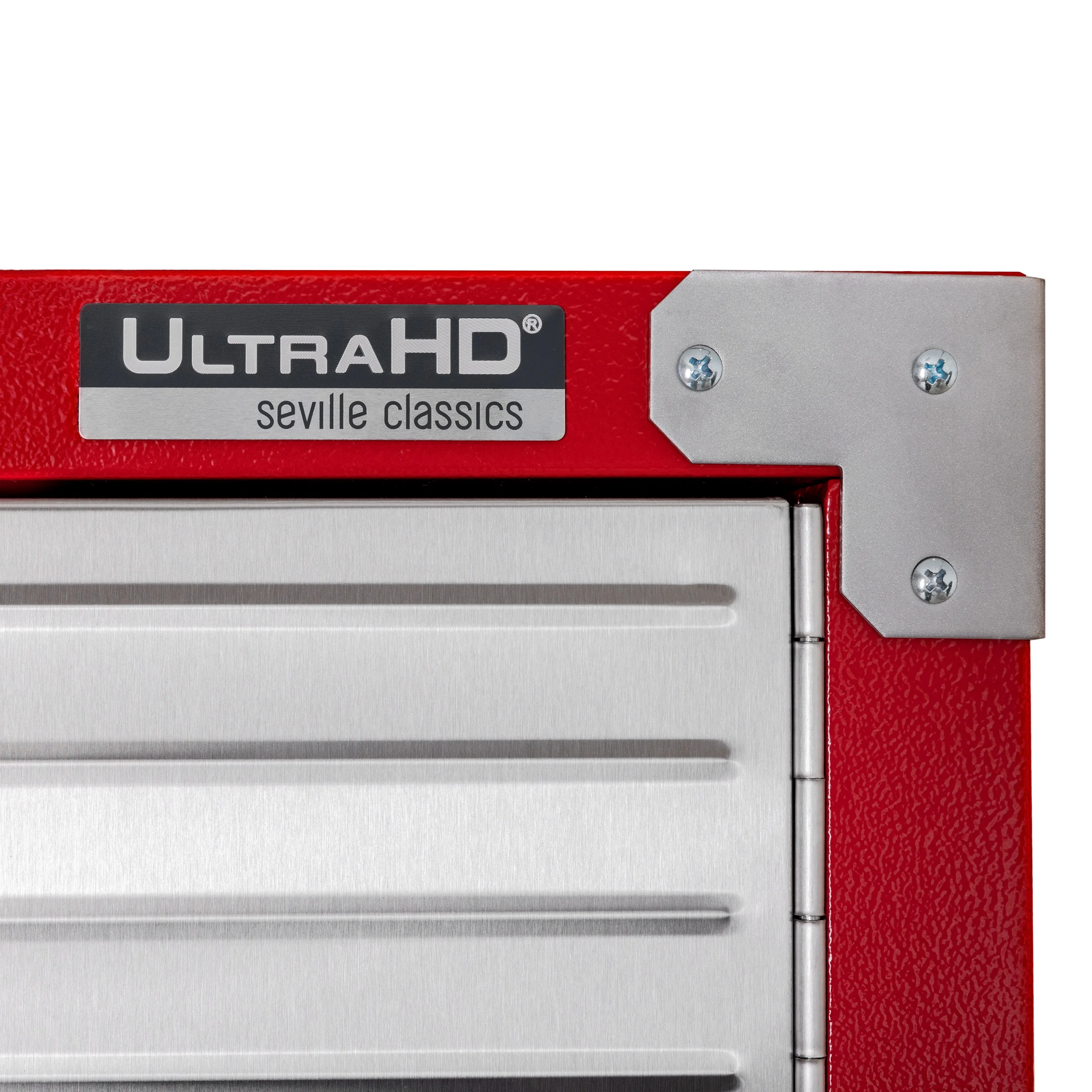 Seville Classics UltraHD? Heavy Steel Lockable Organizer Locker Storage Cabinet, 48" W x 24" D, Red - Image 4