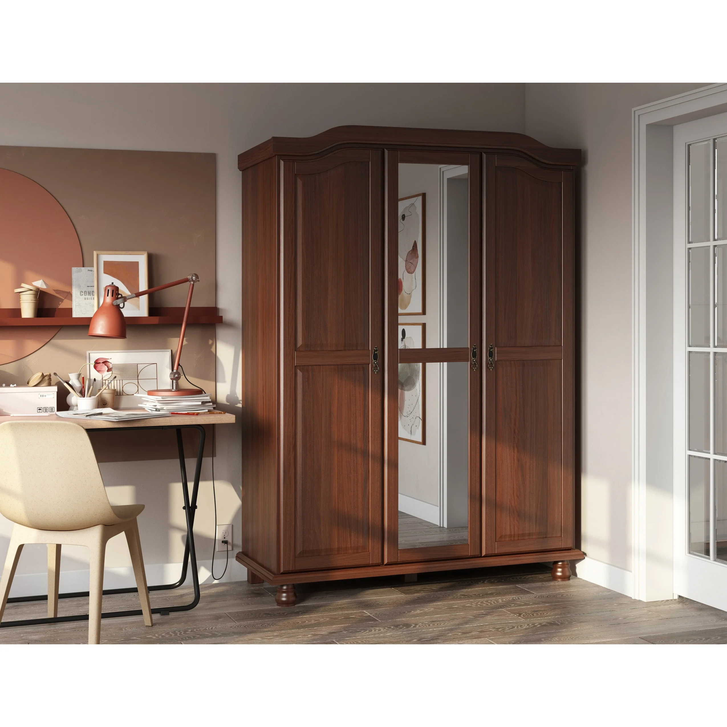 Set of 4 Small Solid Wood Shelves for Wardrobe and Armoire Storage - Image 9