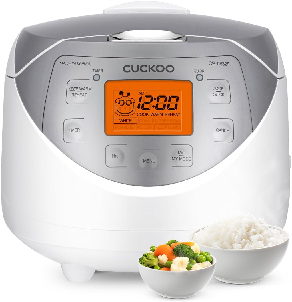 Micom Fuzzy Logic Rice Cooker, 12-Cup Cooked, Silver, CR-0632F - Image 2