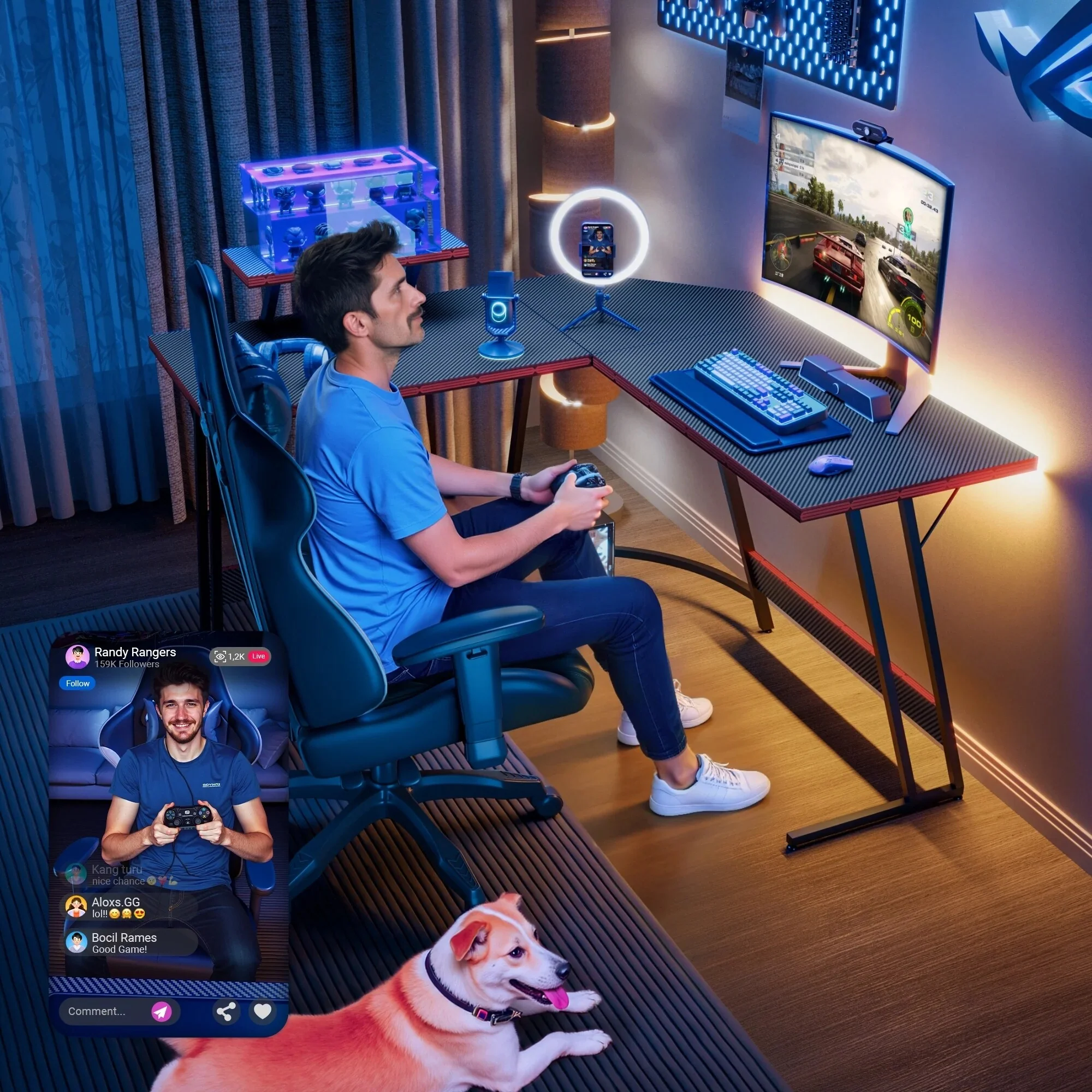 L-Shaped Gaming Desk, Computer Corner Desk and Office Writing Desk for Home - Image 13