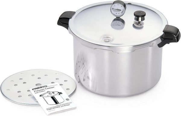 16-Quart Aluminum Pressure Canner and Cooker, Silver - Image 2