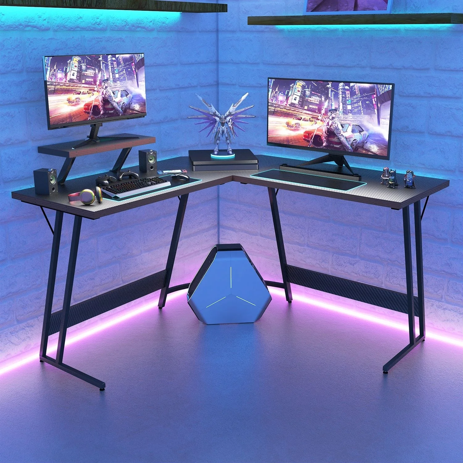 L-Shaped Gaming Desk, Computer Corner Desk and Office Writing Desk for Home - Image 5