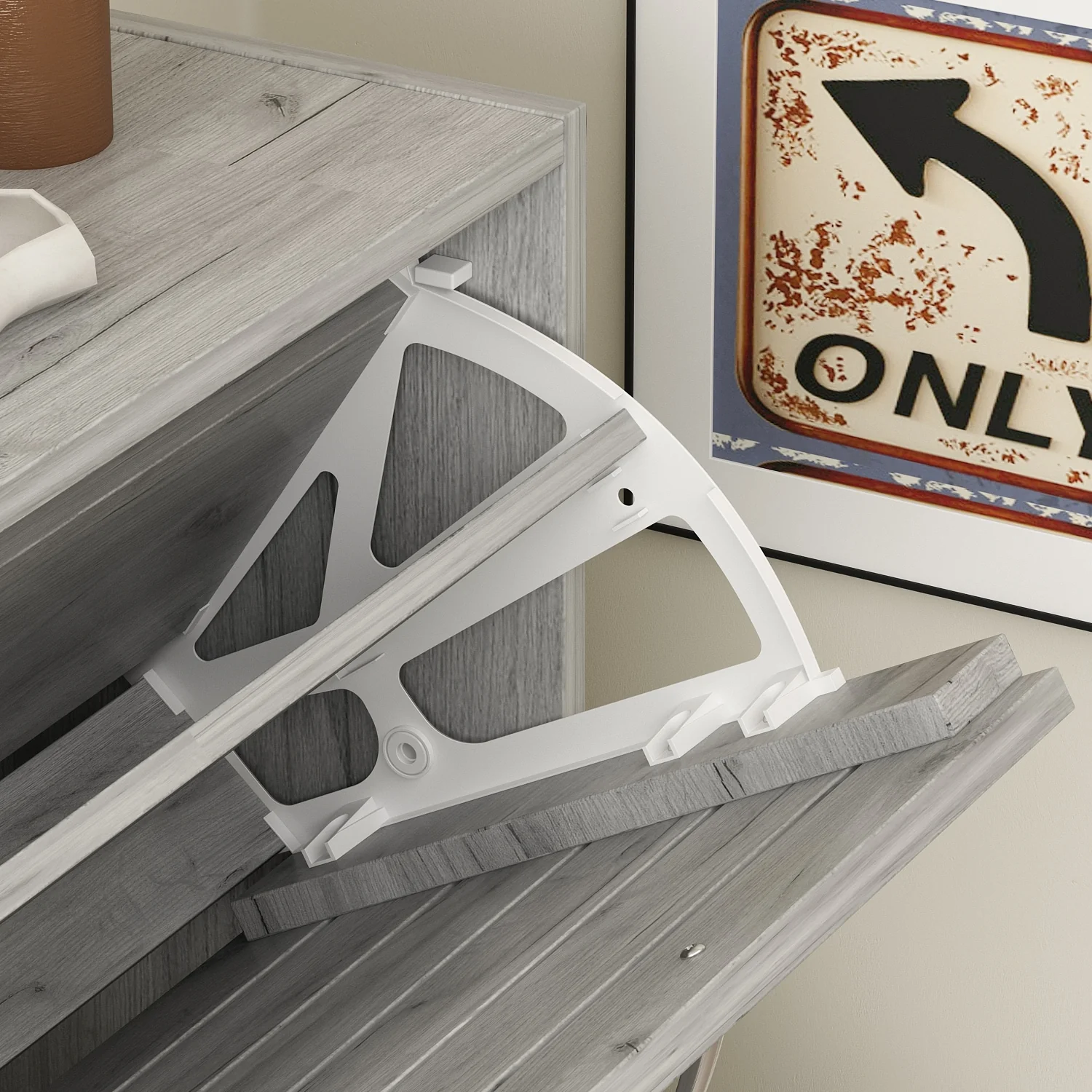 Modern Shoe Storage Cabinet for Entryway and Hallway, Space-Saving Shoe Organizer - Image 14