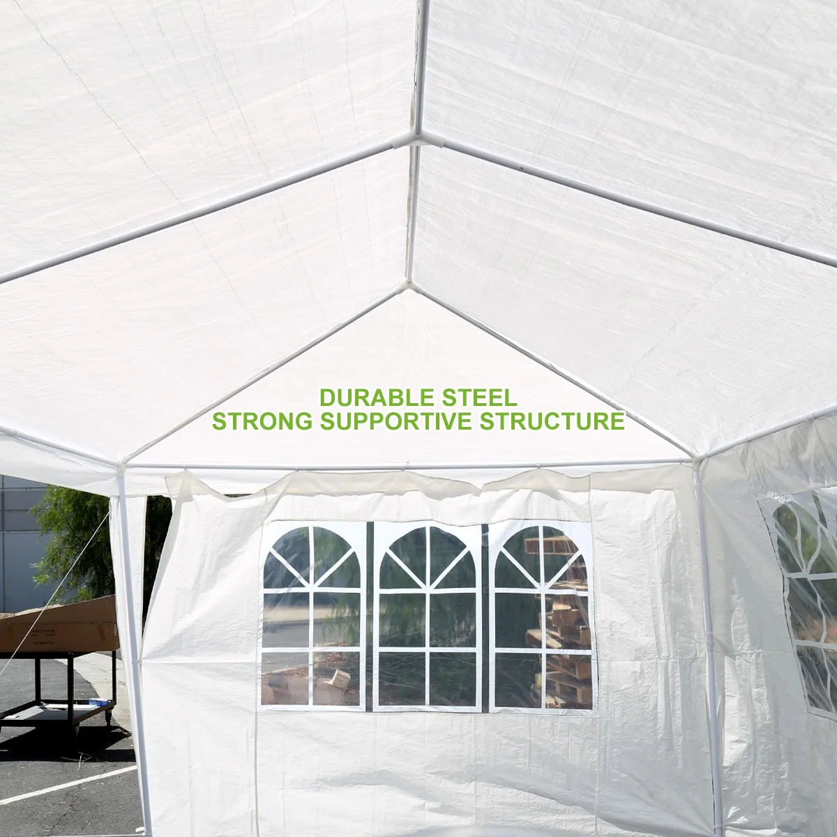10'x30' Outdoor Canopy Gazebo Patio Wedding Tent Party Pavilion 5-Windows - Image 10