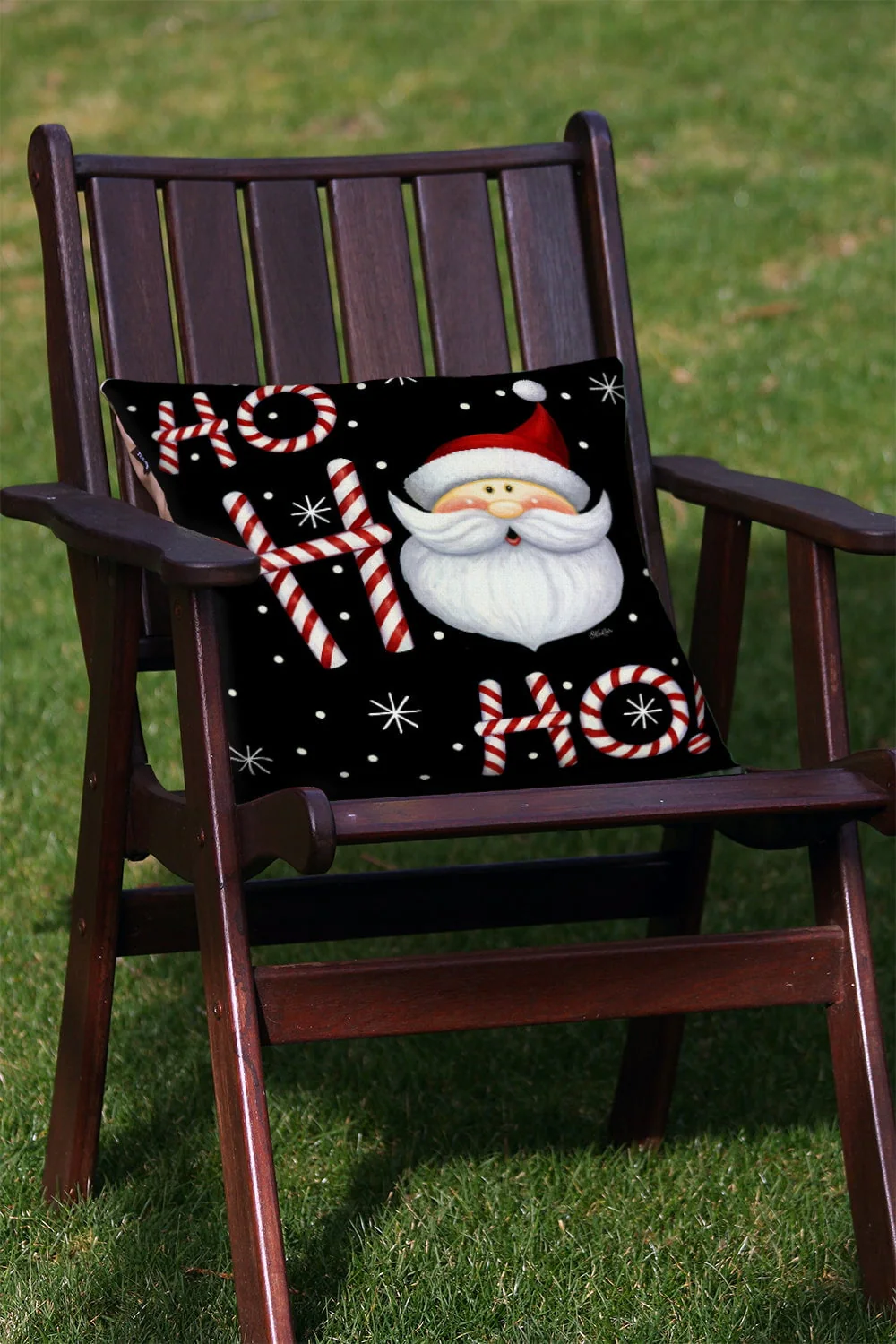 Toland Home Garden Set of 2 Ho Ho Ho Santa Winter Pillow Covers 18x18 Inch Christmas Throw Pillows - Image 4