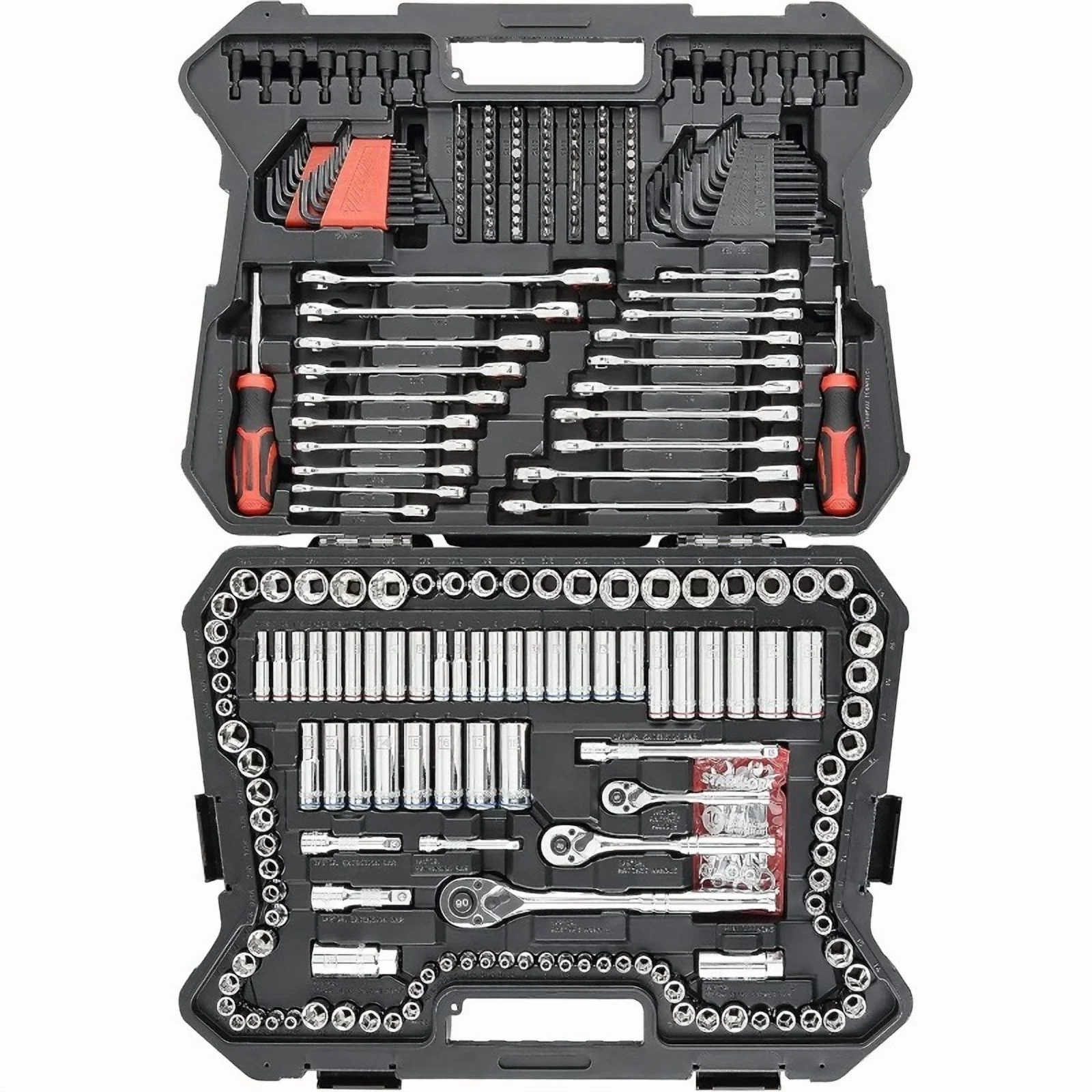 Tool Box 303-Piece Mechanics Tool Set and Socket Set, Professional, SAE/Metric - Image 4