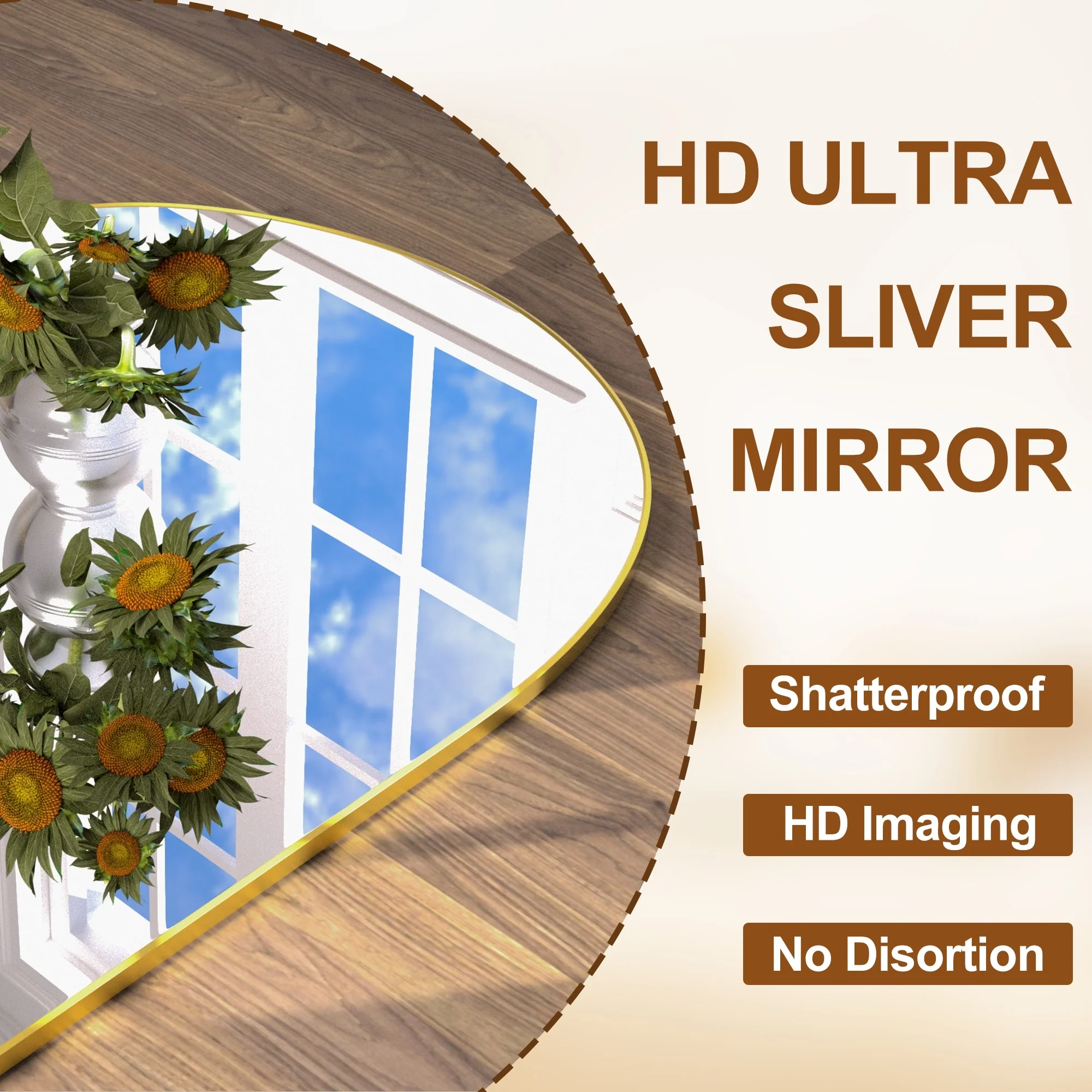 Modern Arched Full Length Floor Mirror, Aluminum Alloy Frame Standing Full Body Mirror - Image 38