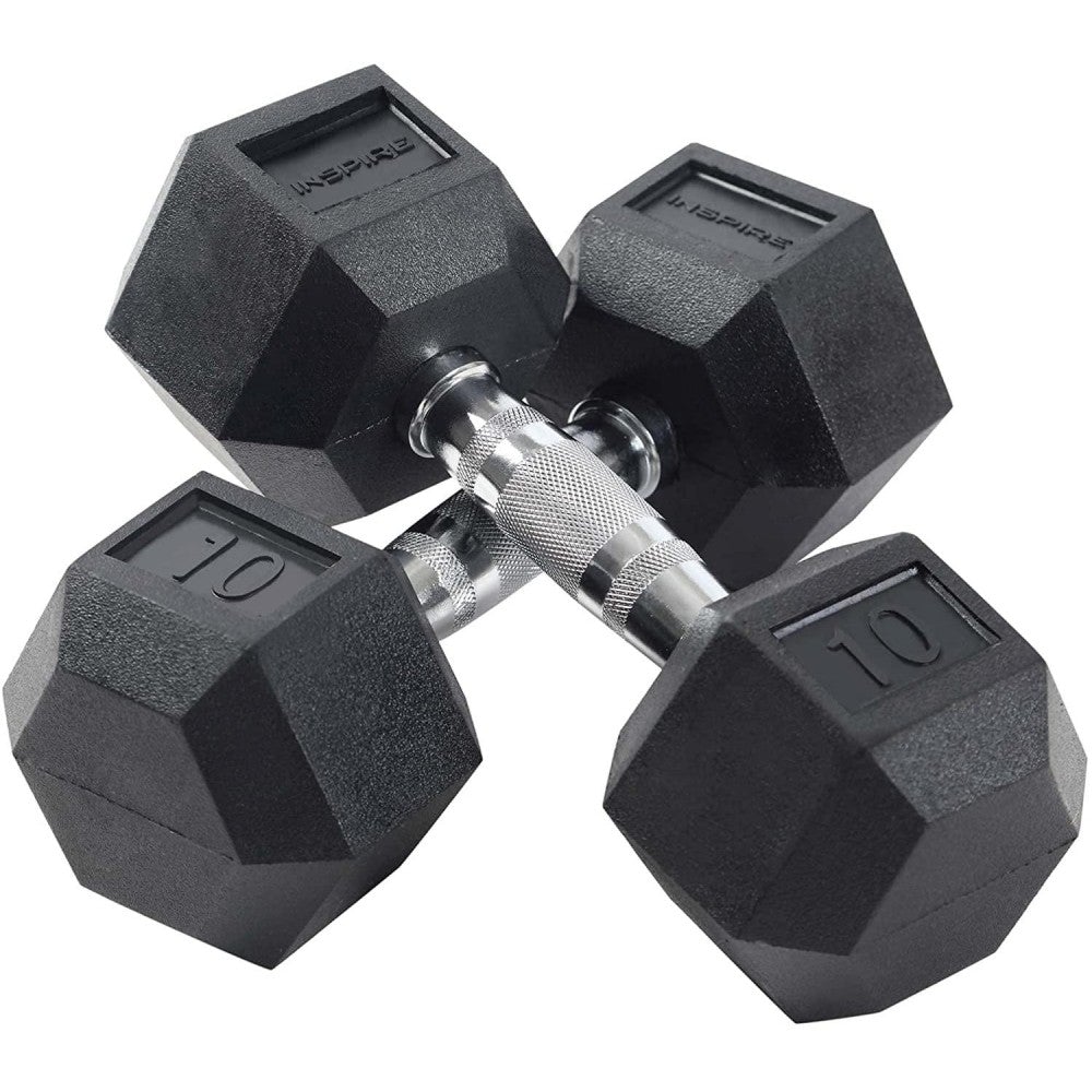 210 lb. (5-30 lb.) Rubber Dumbbell Set with 6 pair Vertical Rack - Image 2
