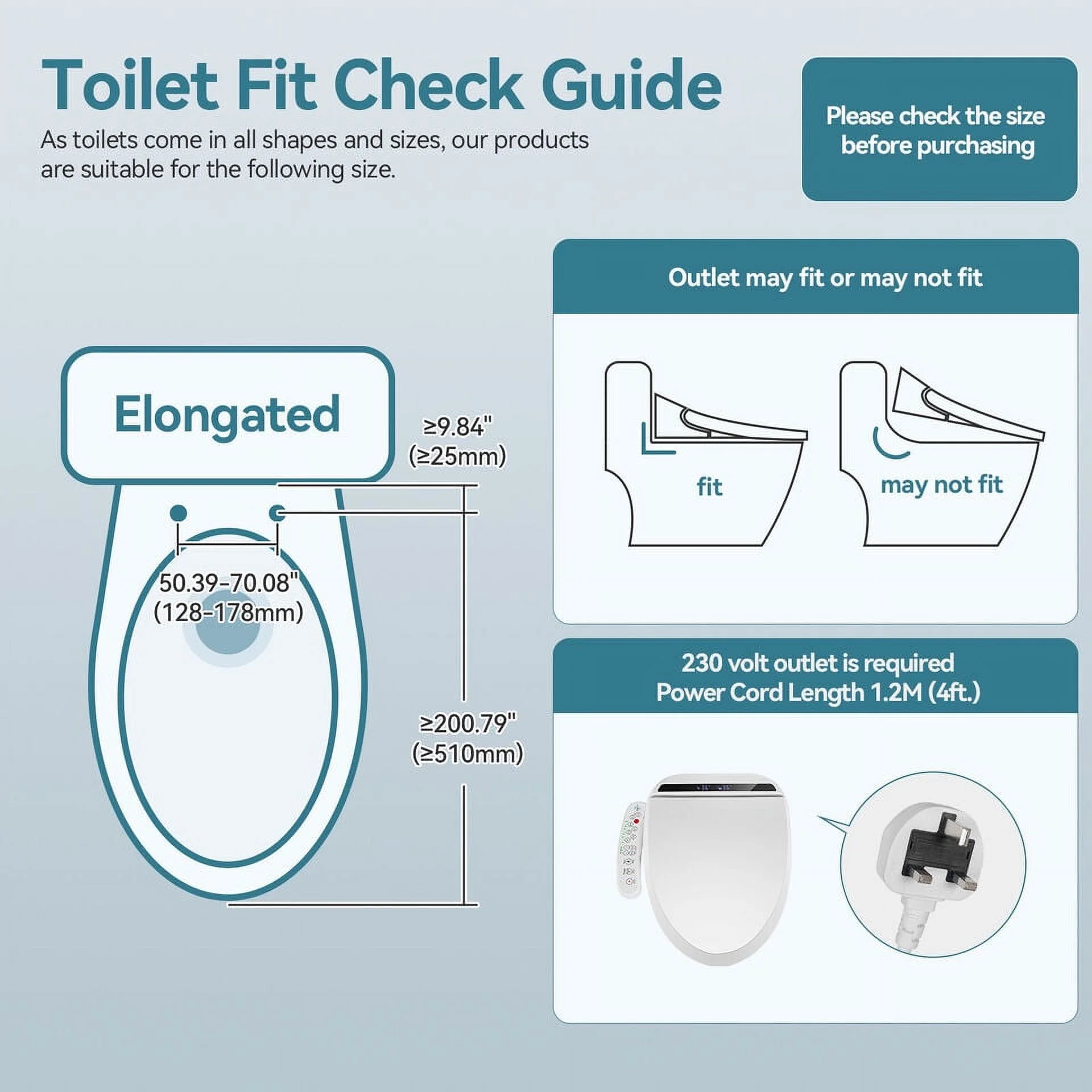 PULUOMIS Elongated Electronic Bidet Toilet Seat White with Heated Seat and Self-Cleaning Nozzle - Image 15