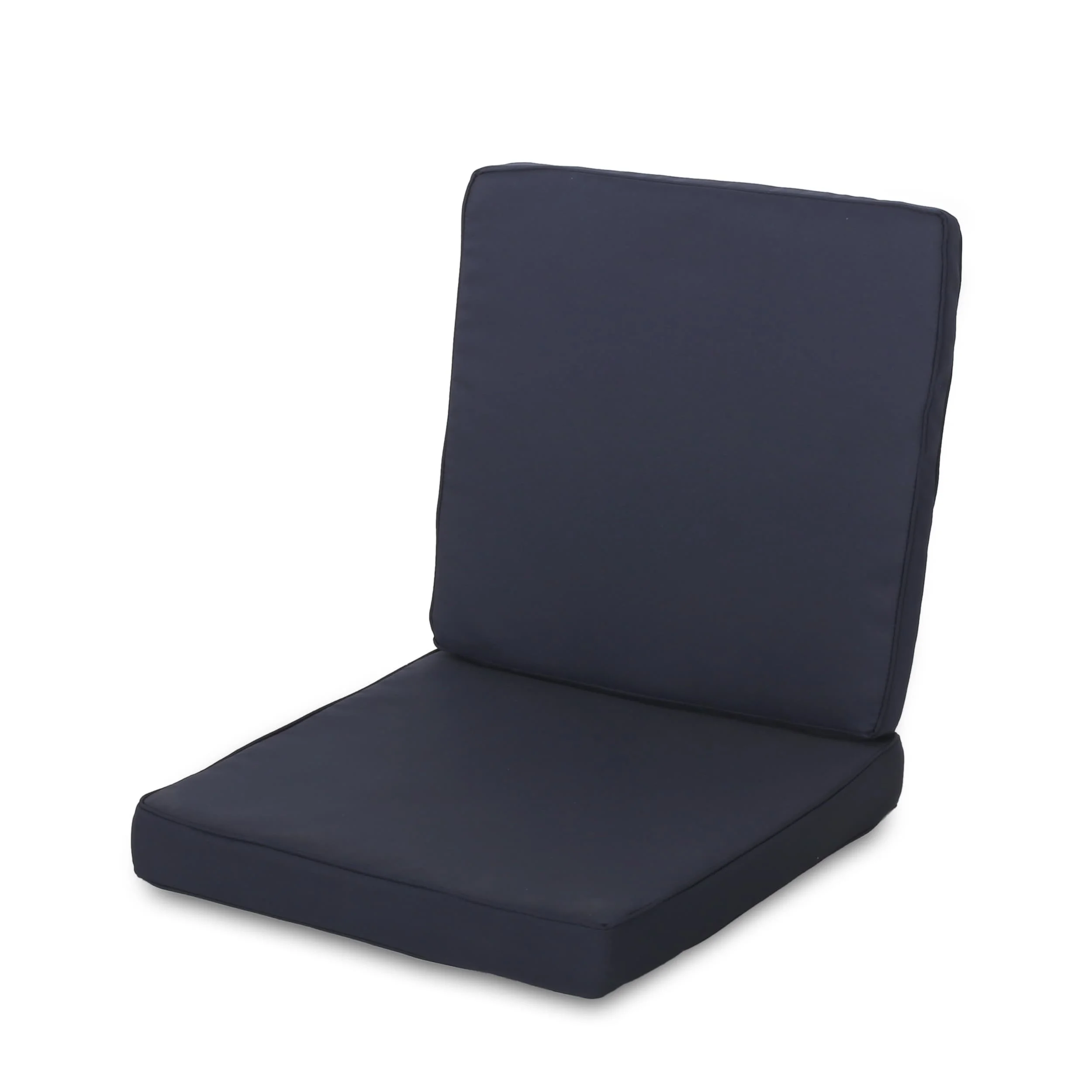 Christopher Knight Home Coesse Outdoor Water Resistant Fabric Club Chair Cushions (Set of 4) by Navy Blue - Image 3