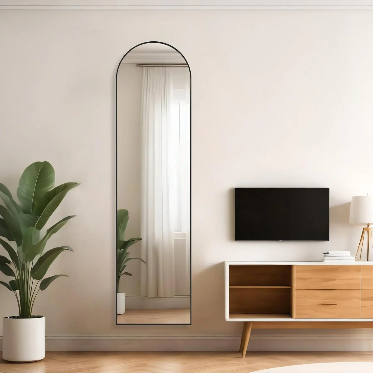 Full Length Mirror with Stand, Aluminum Alloy Frame Full Body Floor Mirror for Bedroom and Cloakroom - Image 22