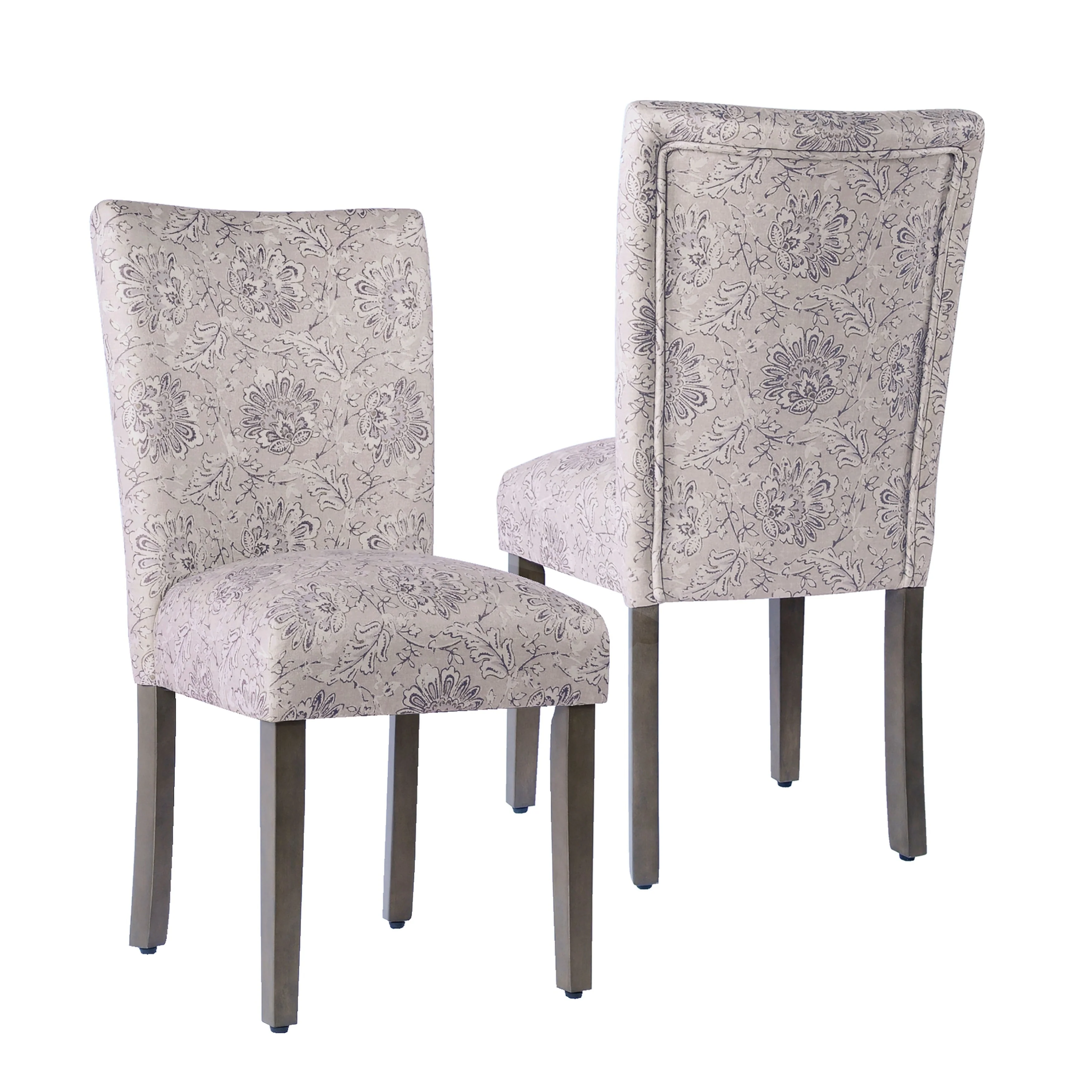 Set of 2 Upholstered Medallion Dining Chairs, Comfortable Parsons Style Chairs for Kitchen and Dining Room - Image 11