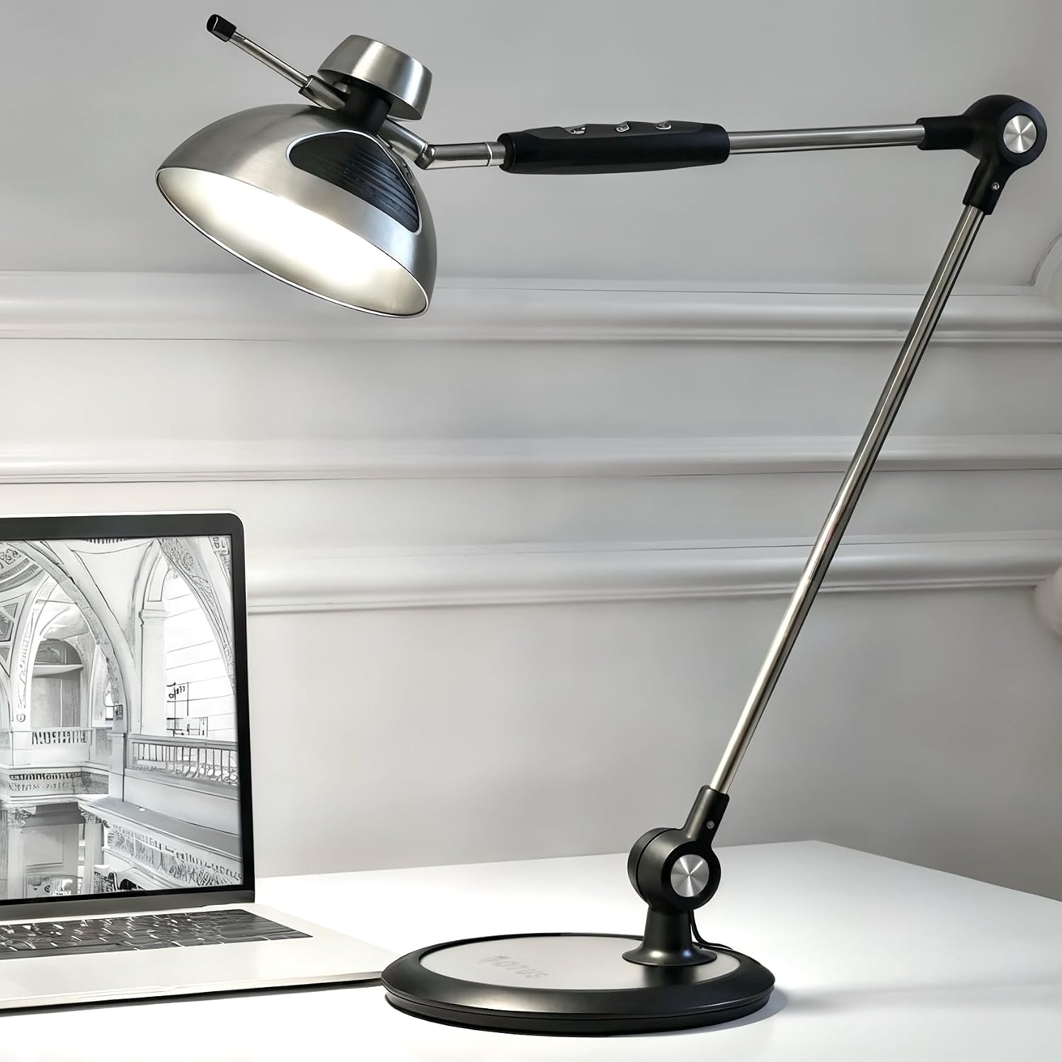 Tall LED Architect Desk Lamp for Home Office, Gesture Control