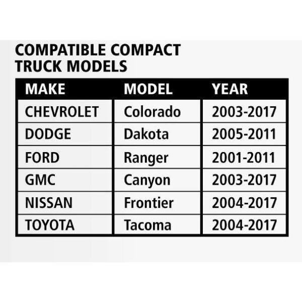 61.86 Matte Black Aluminum Low Profile Truck Box for Mid-Size Trucks - Image 2